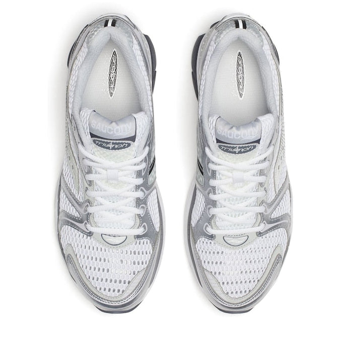 Мъжки маратонки Men’s sneakers Saucony Progrid Triumph 4 S70704-1 White/Silver top view