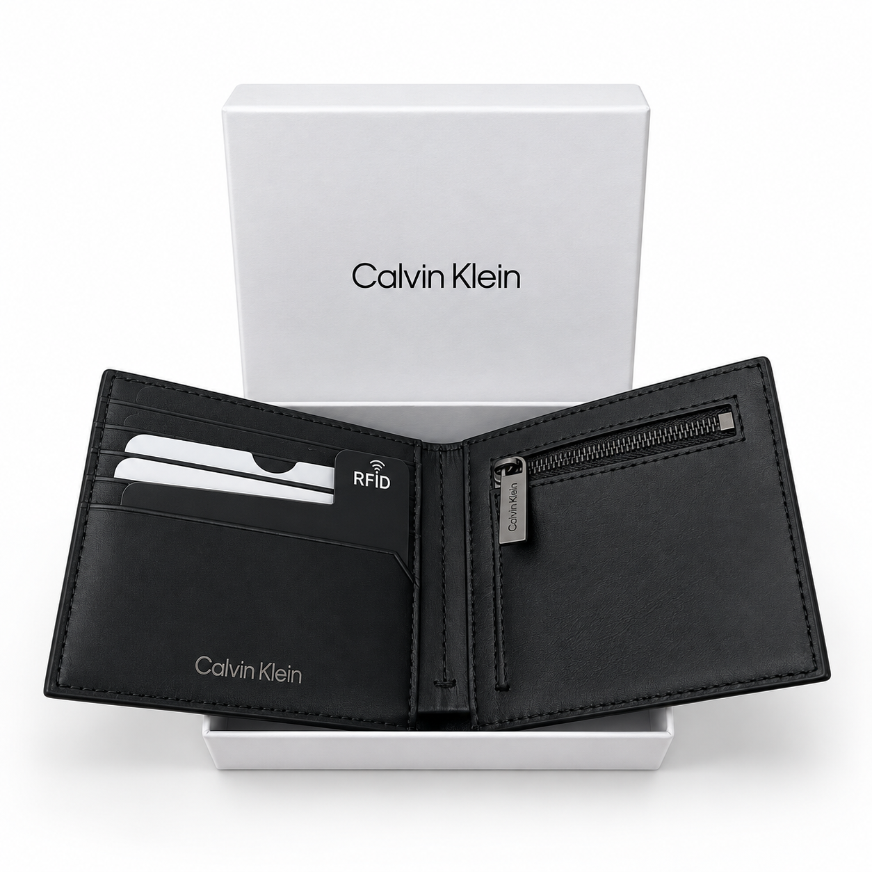 Мъжки портфейл Men's wallet Calvin Klein
K50K510889 Black inside view