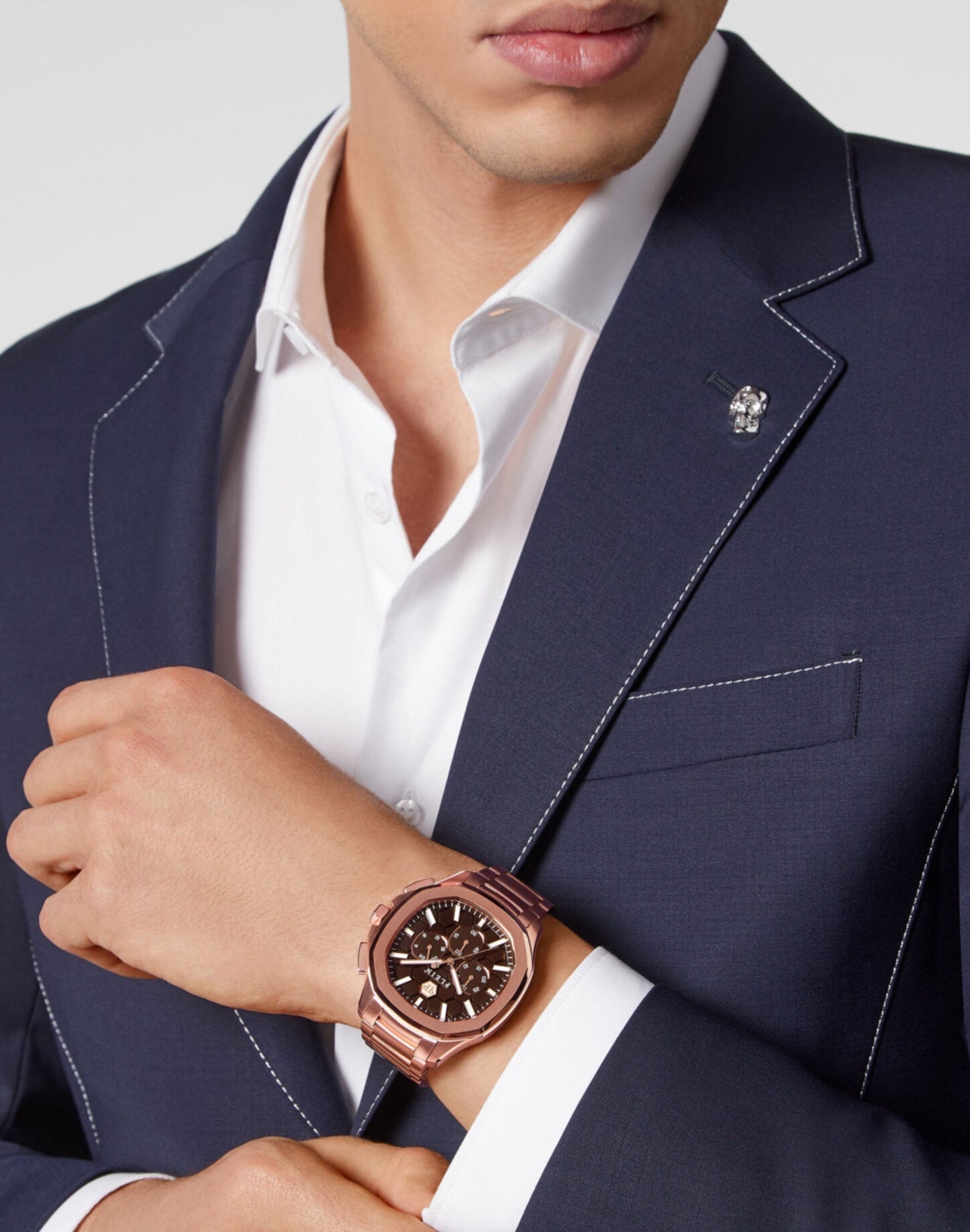 Мъжки часовник Men’s watch Philipp Plein Spectre PWSAA0623 Rose Gold lifestyle view