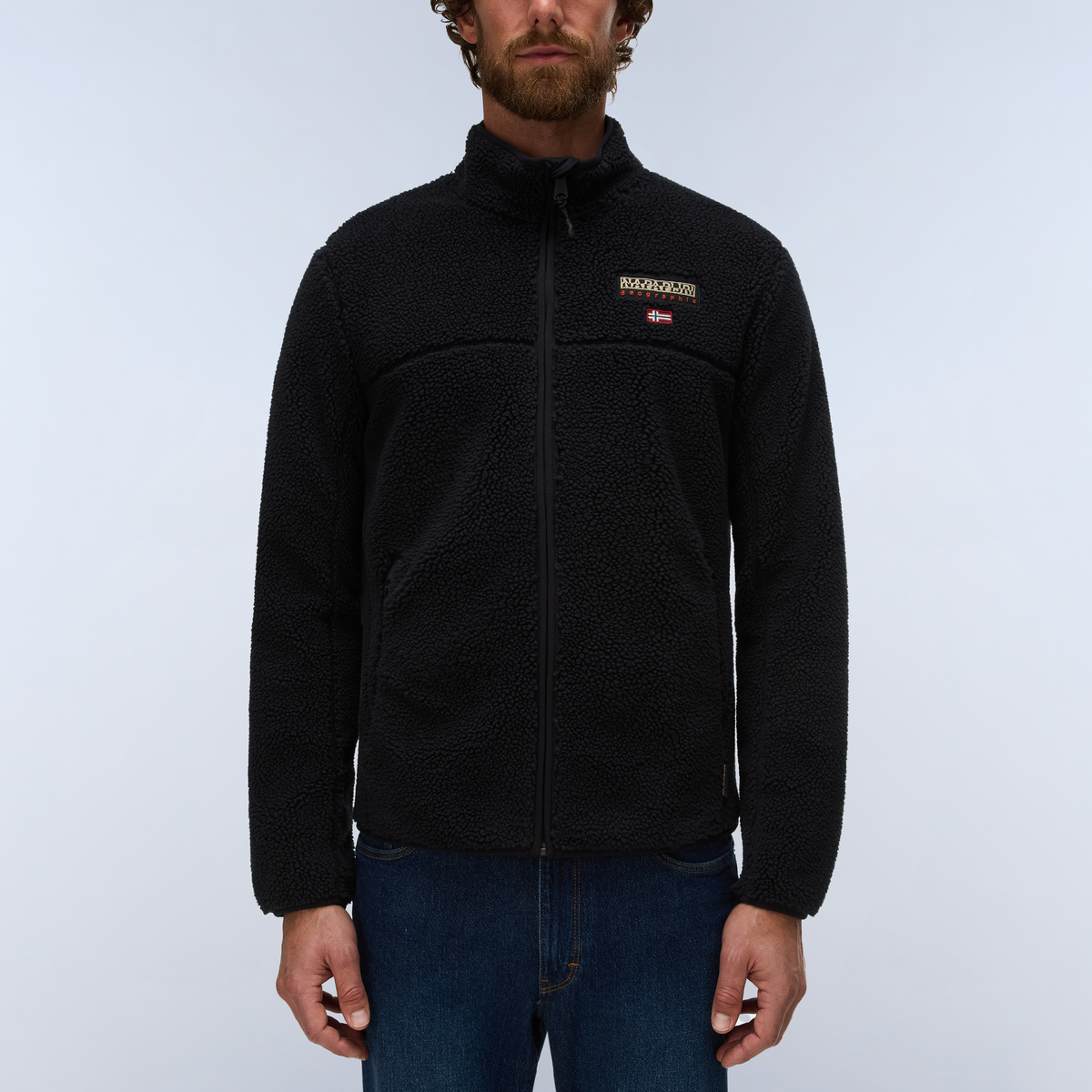 Men’s zip-up fleece jacket Napapijri Tynik
NP0A4IA9T TYNIK FZ 041 Black