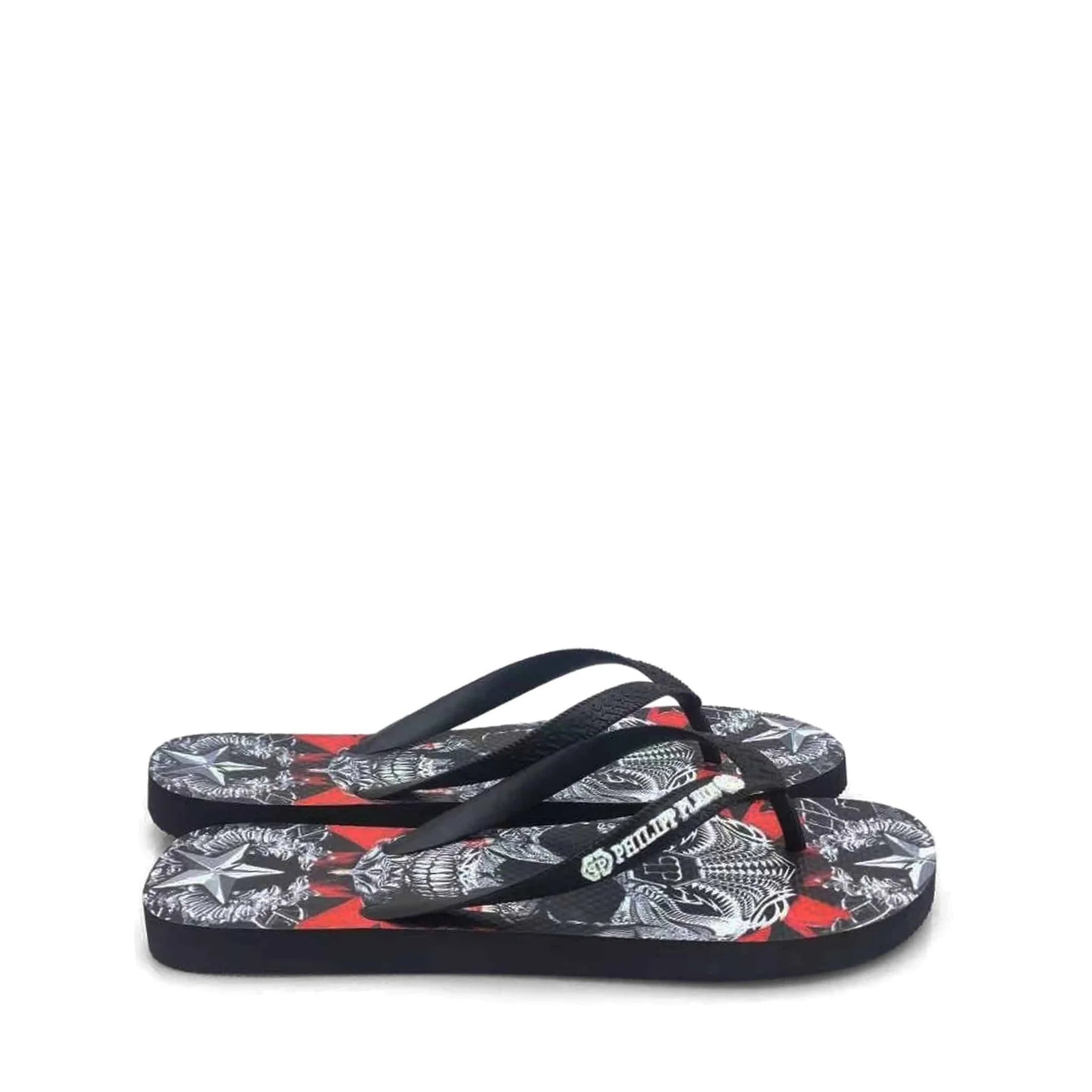 Мъжки джапанки Men's flip-flops Philipp Plein IMPS900 BLACK/MULTI side view