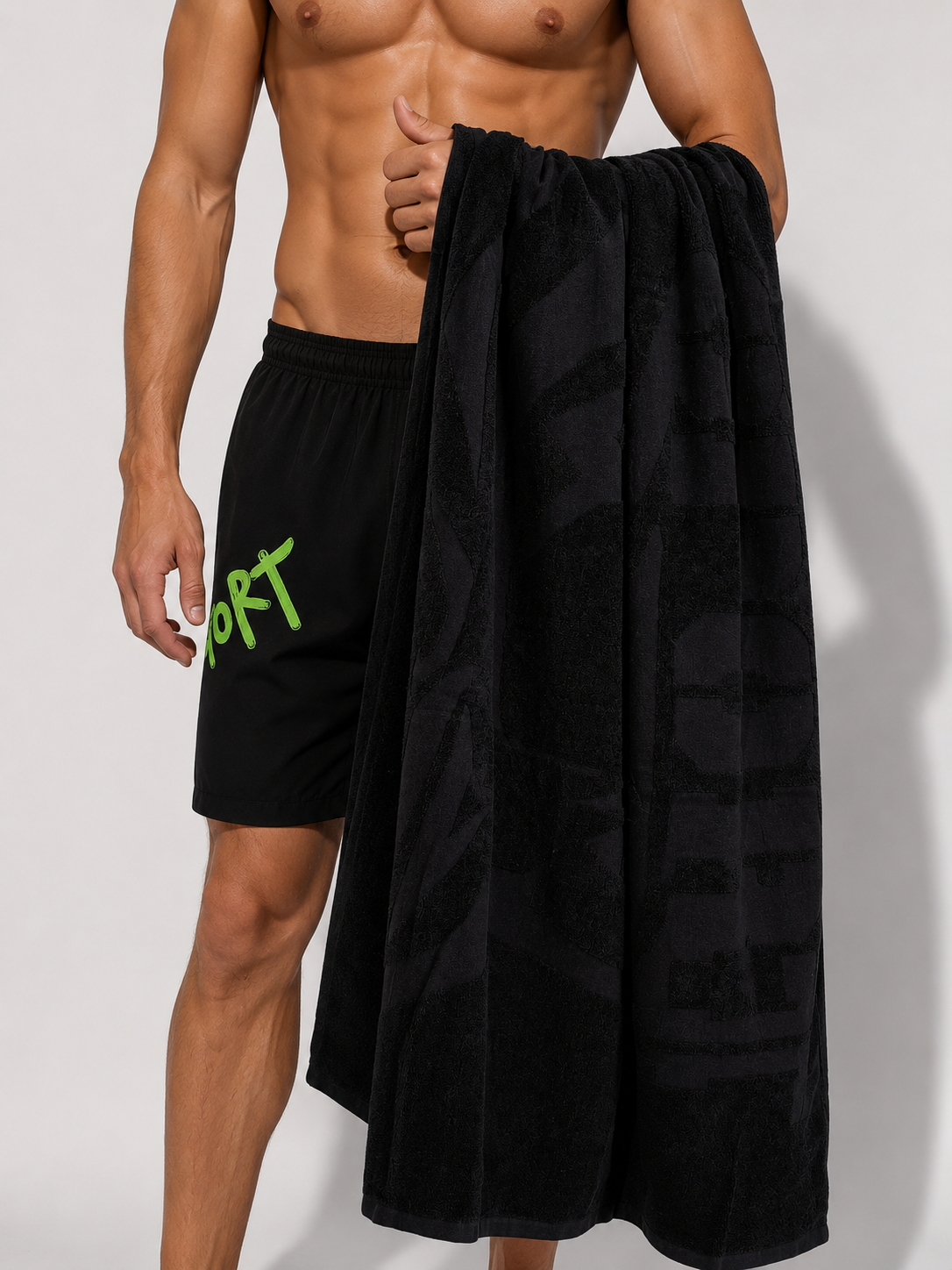Плажна кърпа Unisex beach towel Plein Sport
UAT0019 STE008N 02 Black lifestyle view