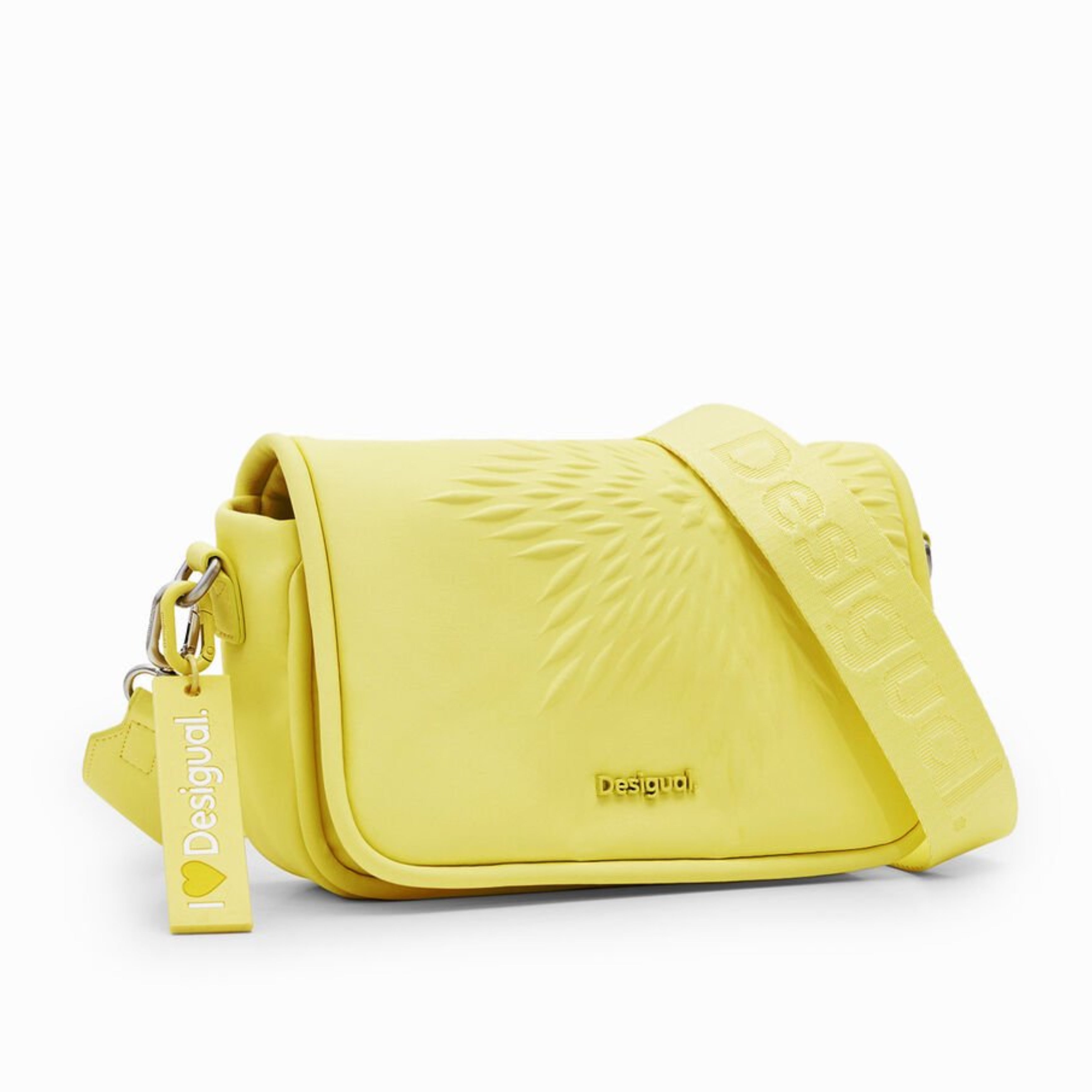 Дамска чанта Women’s S Star shoulder bag Desigual 24SAXP73 8018 Yellow angled view