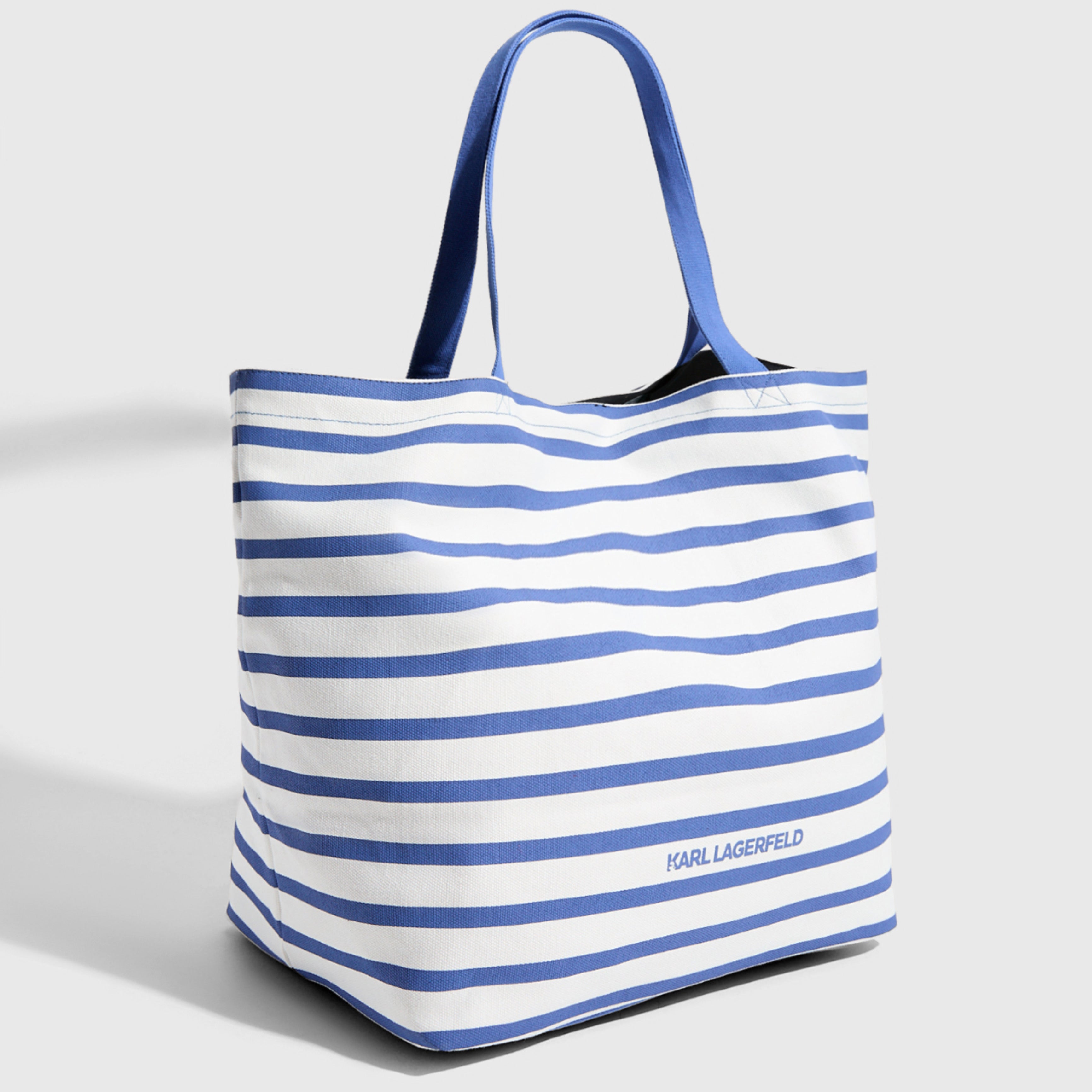 Дамска плажна чанта Women’s beach handbag Karl Lagerfeld A2W50025 1RR Blue and White back view