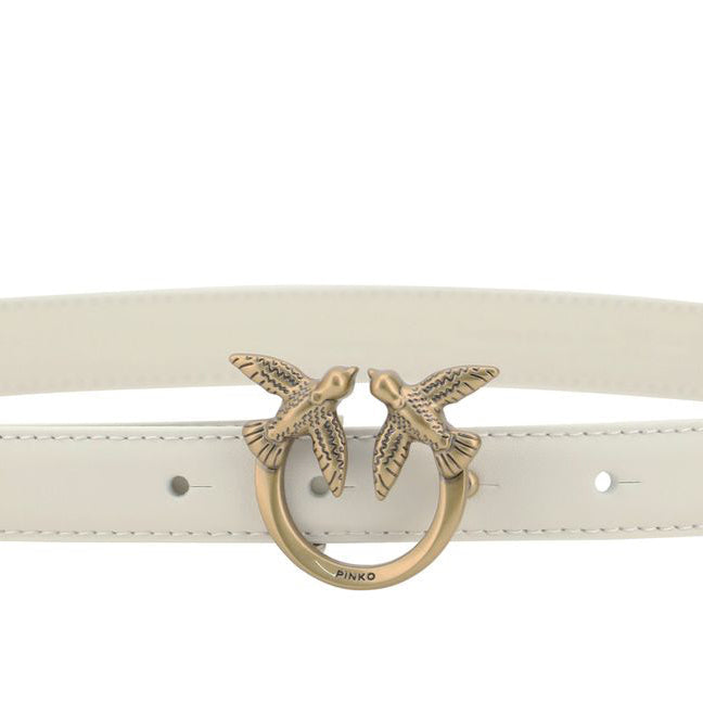 Дамски колан Women’s belt Pinko Love Berry H2
100143 A0F1 Z14Q White close up view