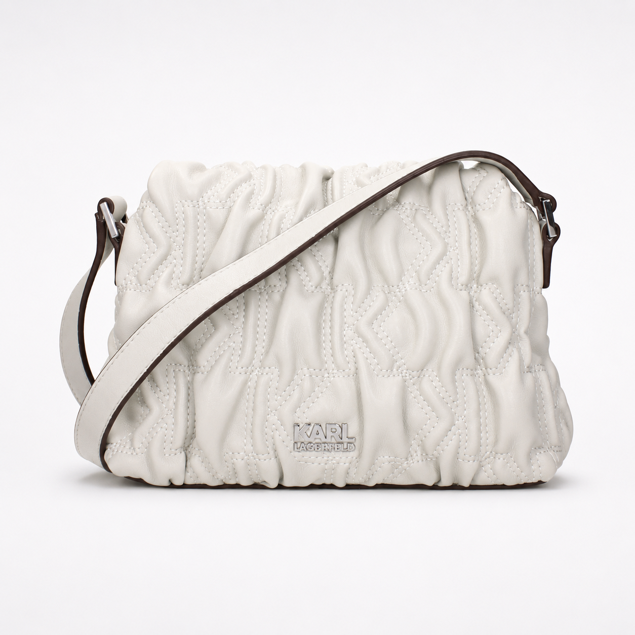 Дамска чанта през рамо Women’s crossbody bag Karl Lagerfeld K/Signature BSW300512GL White back view