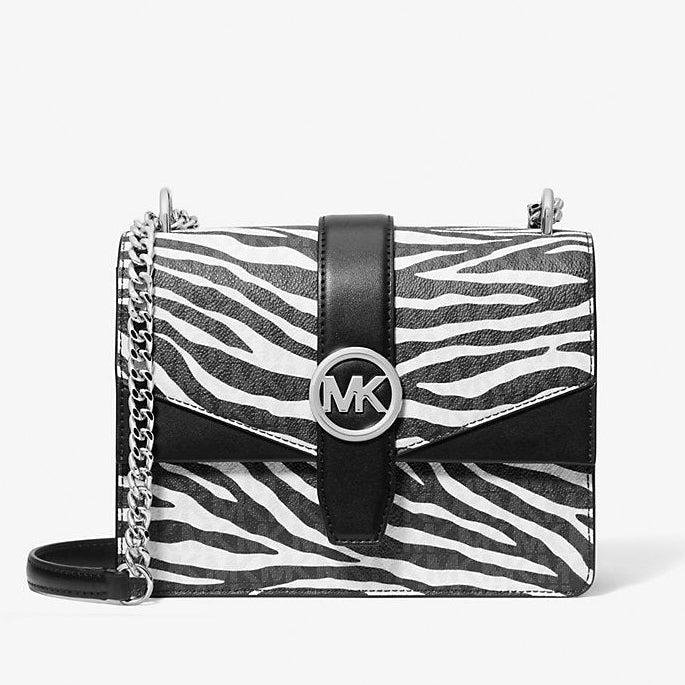 Дамска чанта през рамо Women’s crossbody bag Michael Kors Greenwich 35S5SGRC1V Black and White
