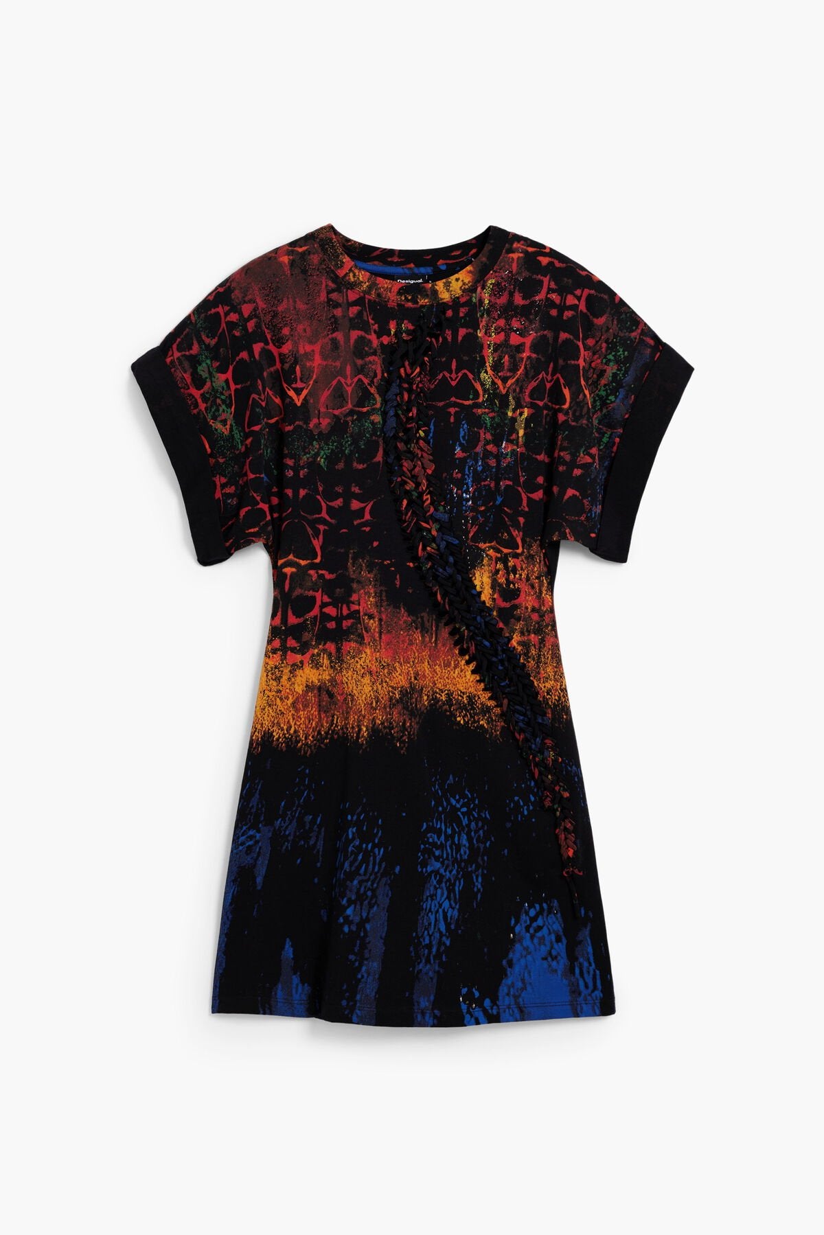 Дамска рокля Women’s short dress Desigual 26SWVK139019 by Christian Lacroix on hanger view