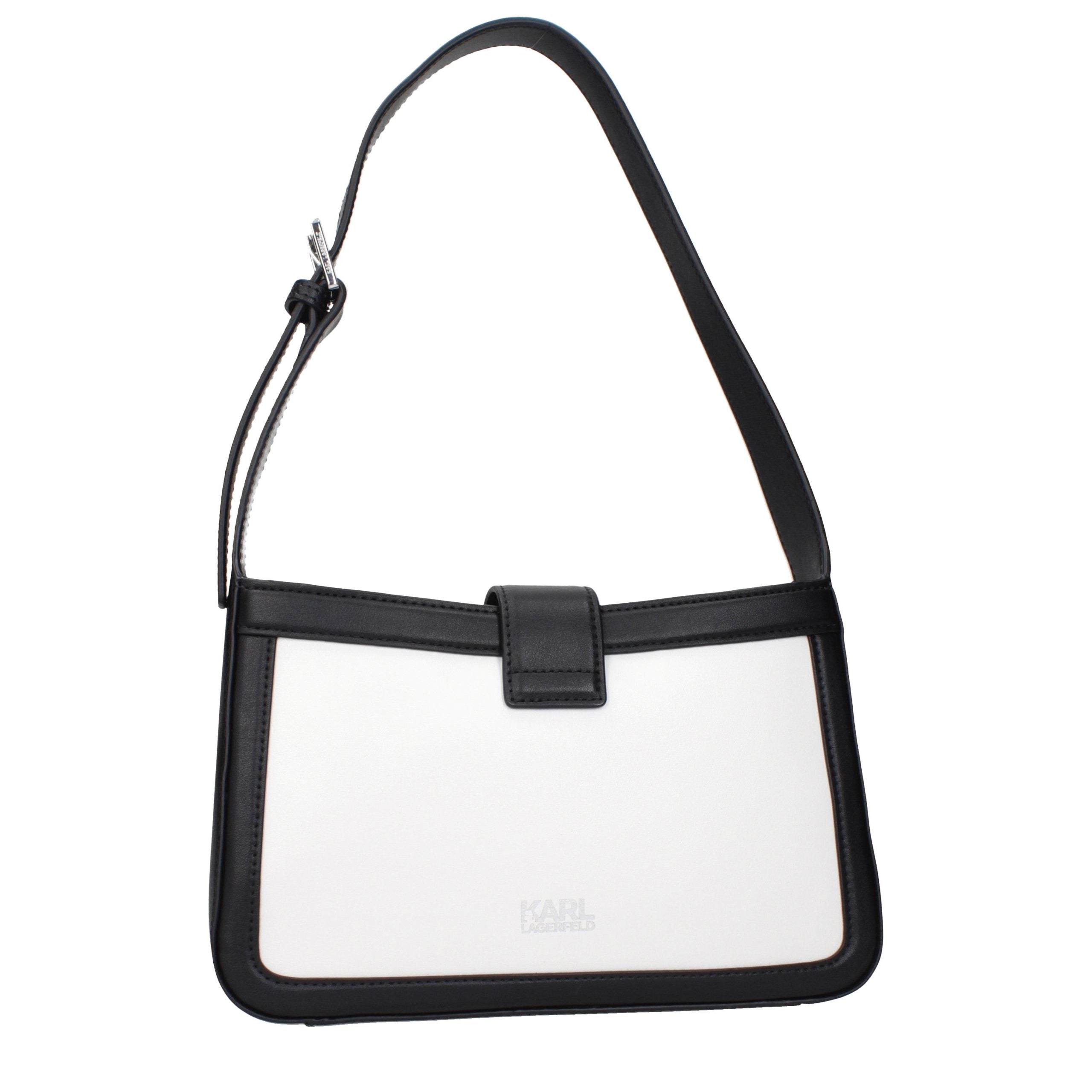 Дамска чанта Women’s shoulder bag Karl Lagerfeld BSW30003101 White and Black back view