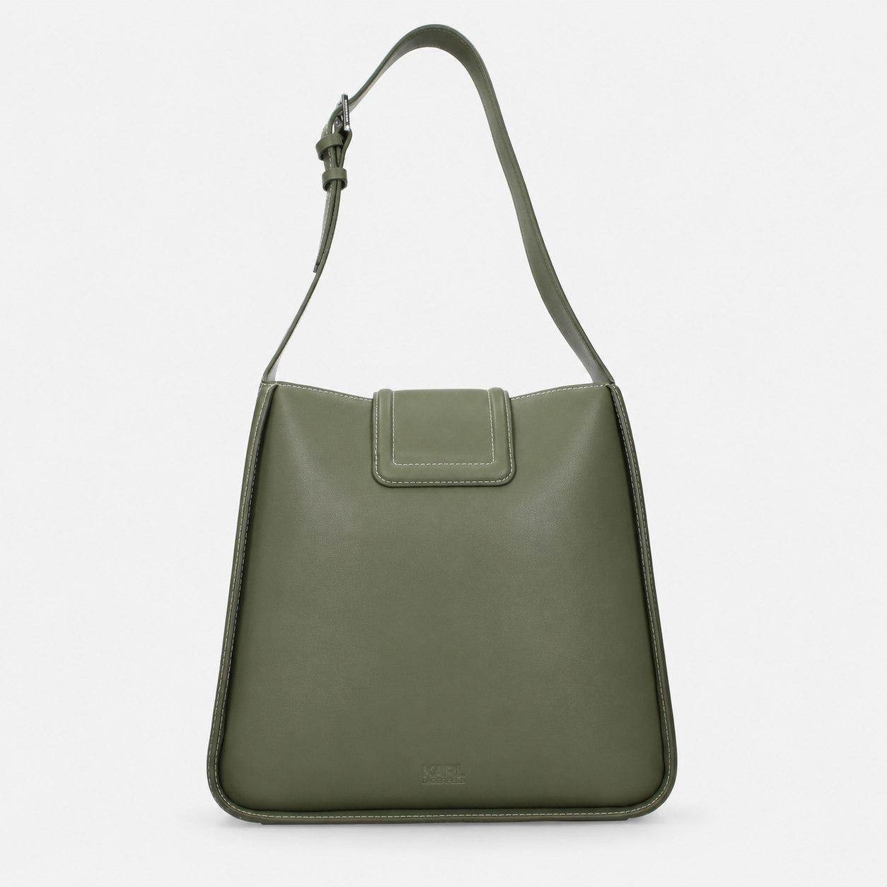 Дамска чанта за рамо Women’s shoulder bag Karl Lagerfeld K/Signature ASW300401LB Olive Green back view 2