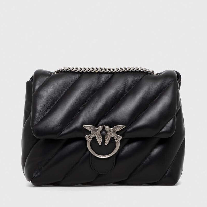 Дамска чанта Women’s shoulder bag Pinko Love Big Puff 100037 A0F2 Z99 Black front view