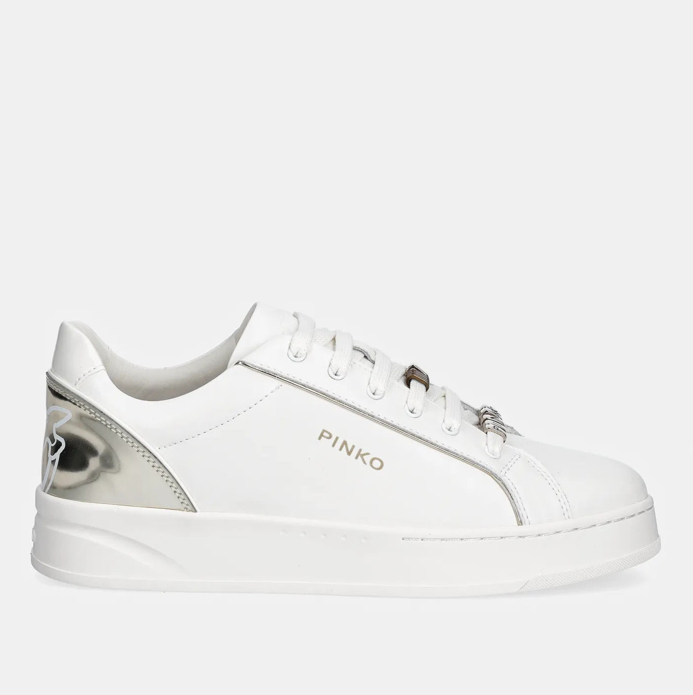 Дамски кецове Women’s sneakers Pinko Iris 01 SS0131 P001 ZX0 White lateral view