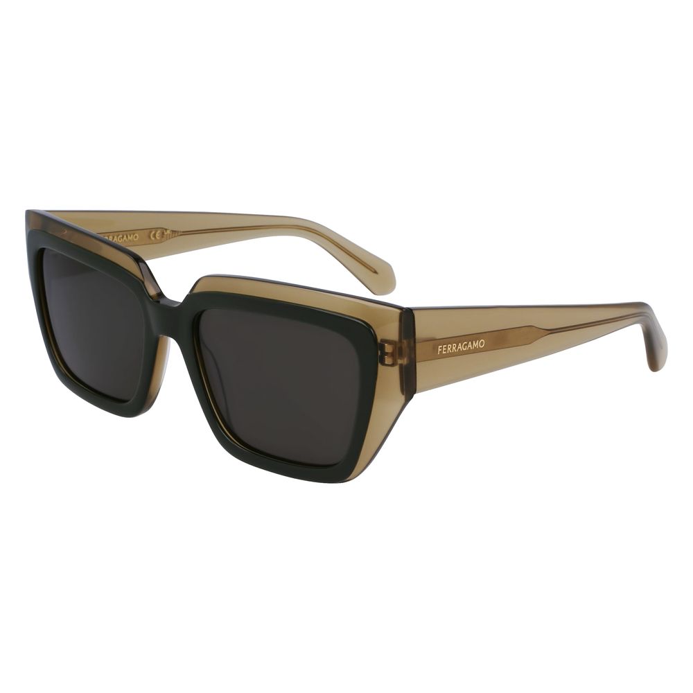 Дамски слънчеви очила Women’s sunglasses FERRAGAMO SF2002S 327 Transparent Olive