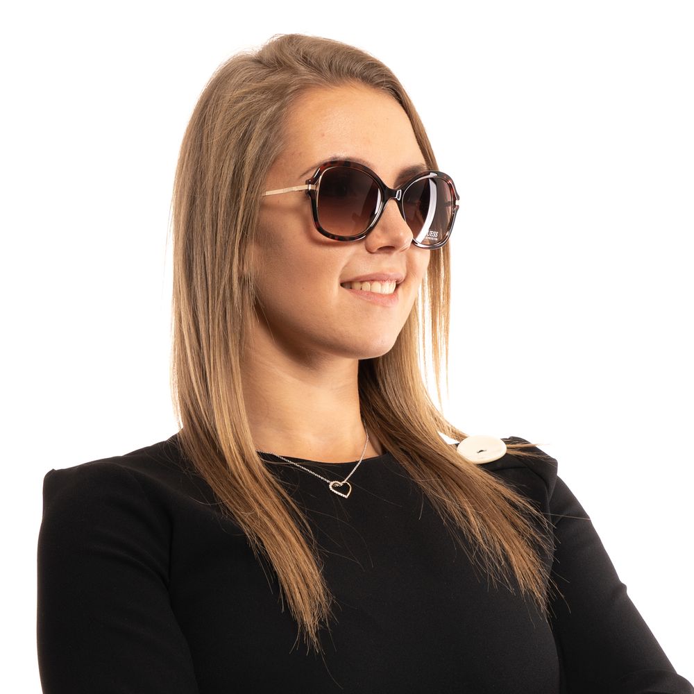 Дамски слънчеви очила Women’s sunglasses Guess GF0352 52F Brown lifestyle view