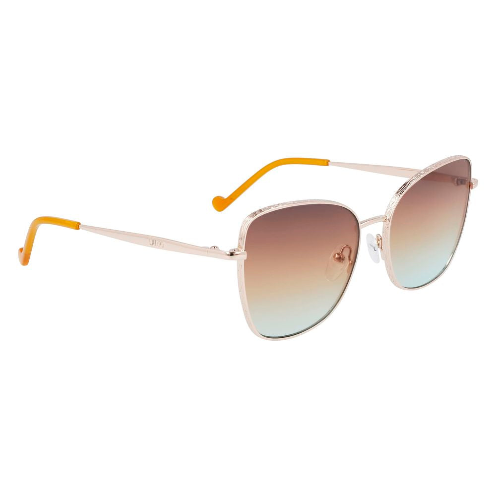 Дамски слънчеви очила Women’s sunglasses LIU JO 46591 717 Golden angled view