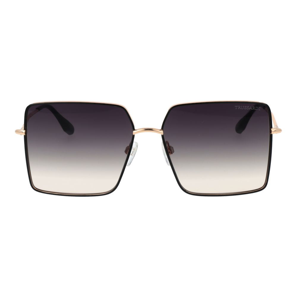 Дамски слънчеви очила Women’s sunglasses Trussardi TSW3010 09A Black / Gold front view