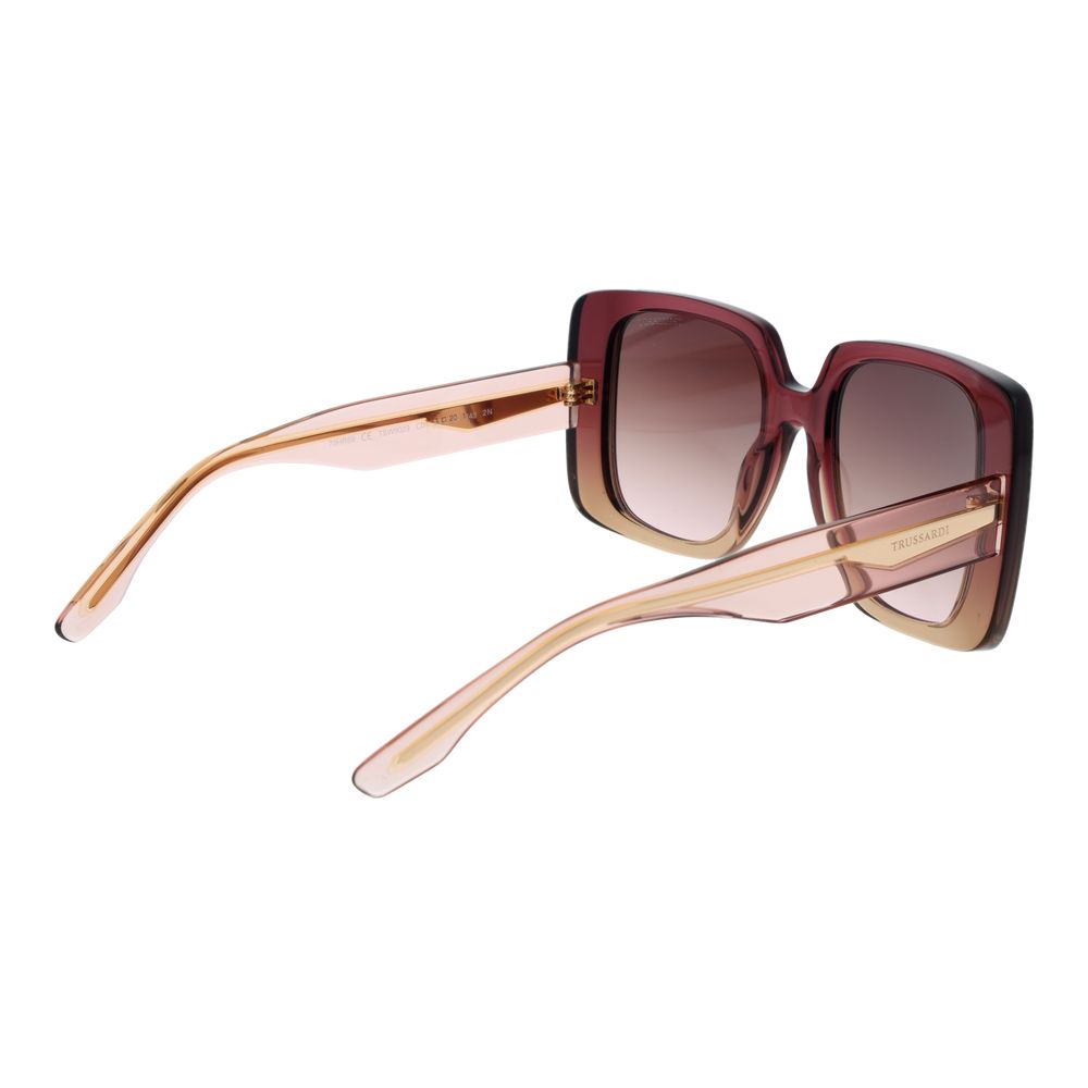 Дамски слънчеви очила Women’s sunglasses Trussardi TSW9029 C01 Pink angled view