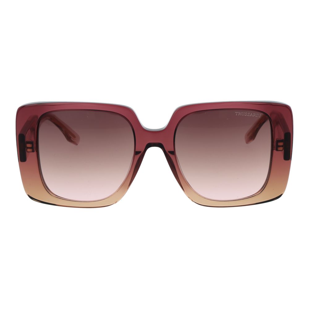 Дамски слънчеви очила Women’s sunglasses Trussardi TSW9029 C01 Pink front view