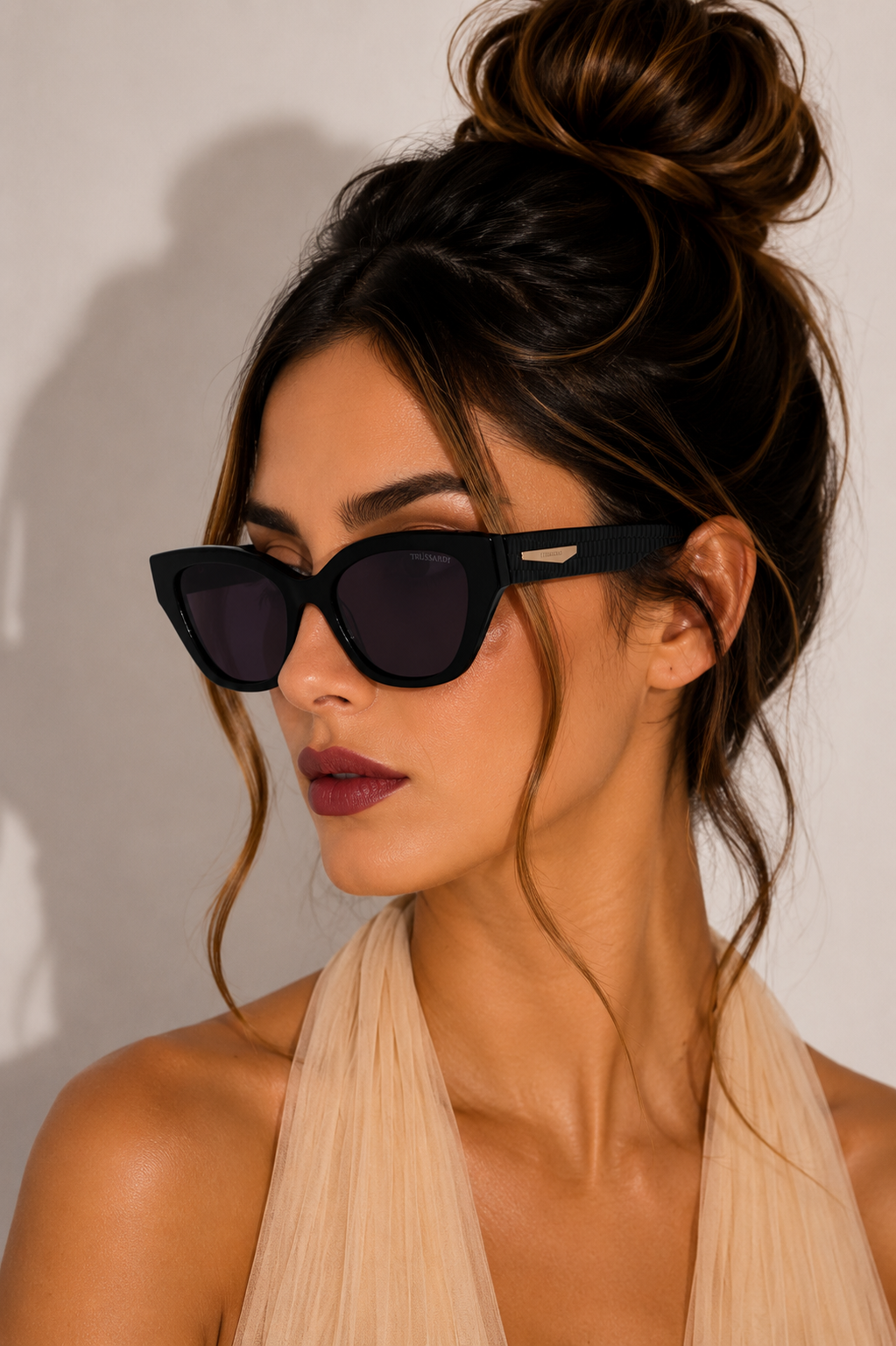 Дамски слънчеви очила Women’s sunglasses Trussardi TSW9034 A01 Black