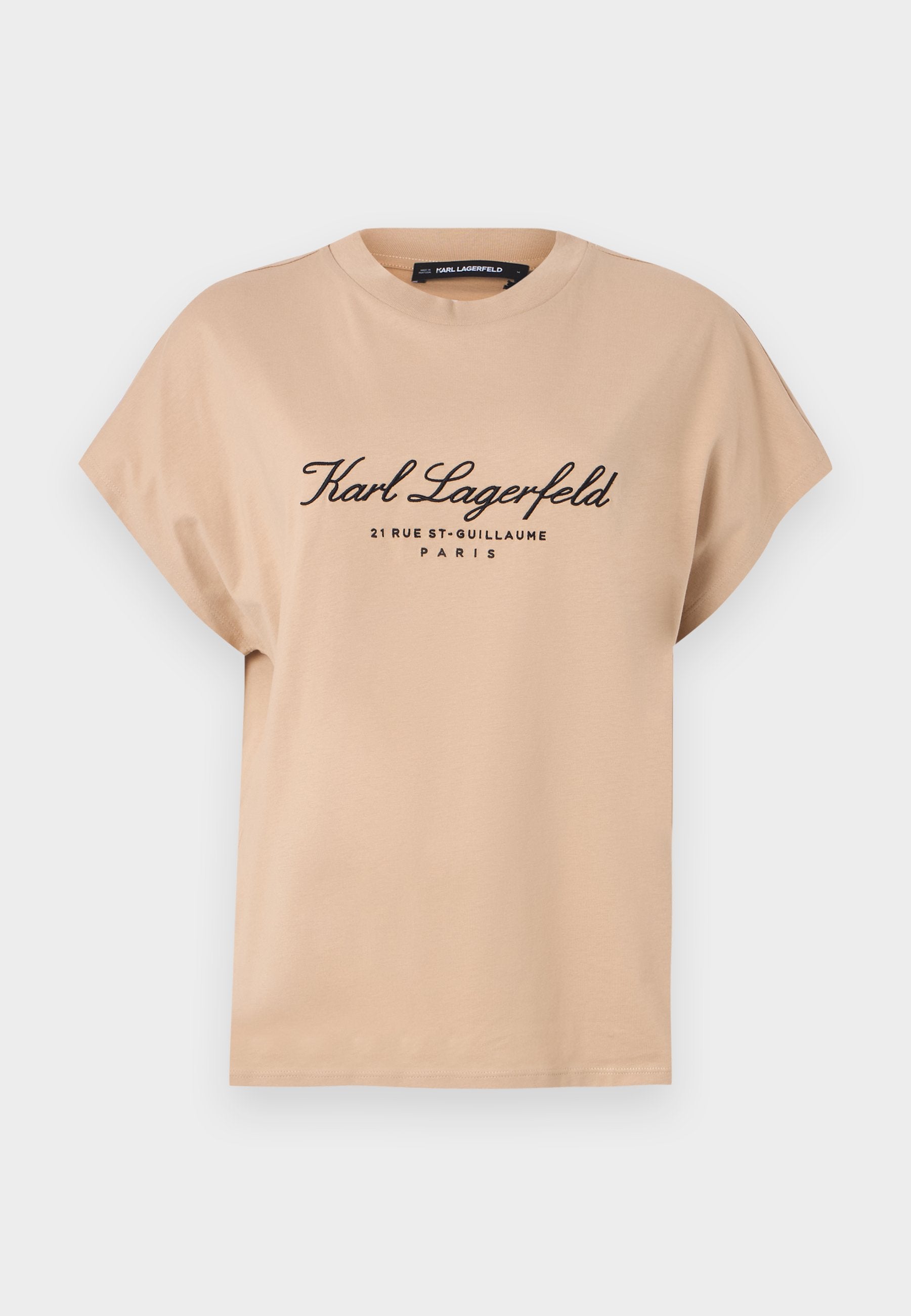 Дамска тениска Women's t-shirt Karl Lagerfeld
A2W17129 198 Beige front view