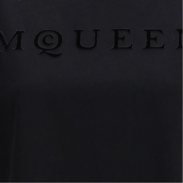 Дамска тениска Women’s t-short Alexander McQueen 858325QLAE61000 Black logo view