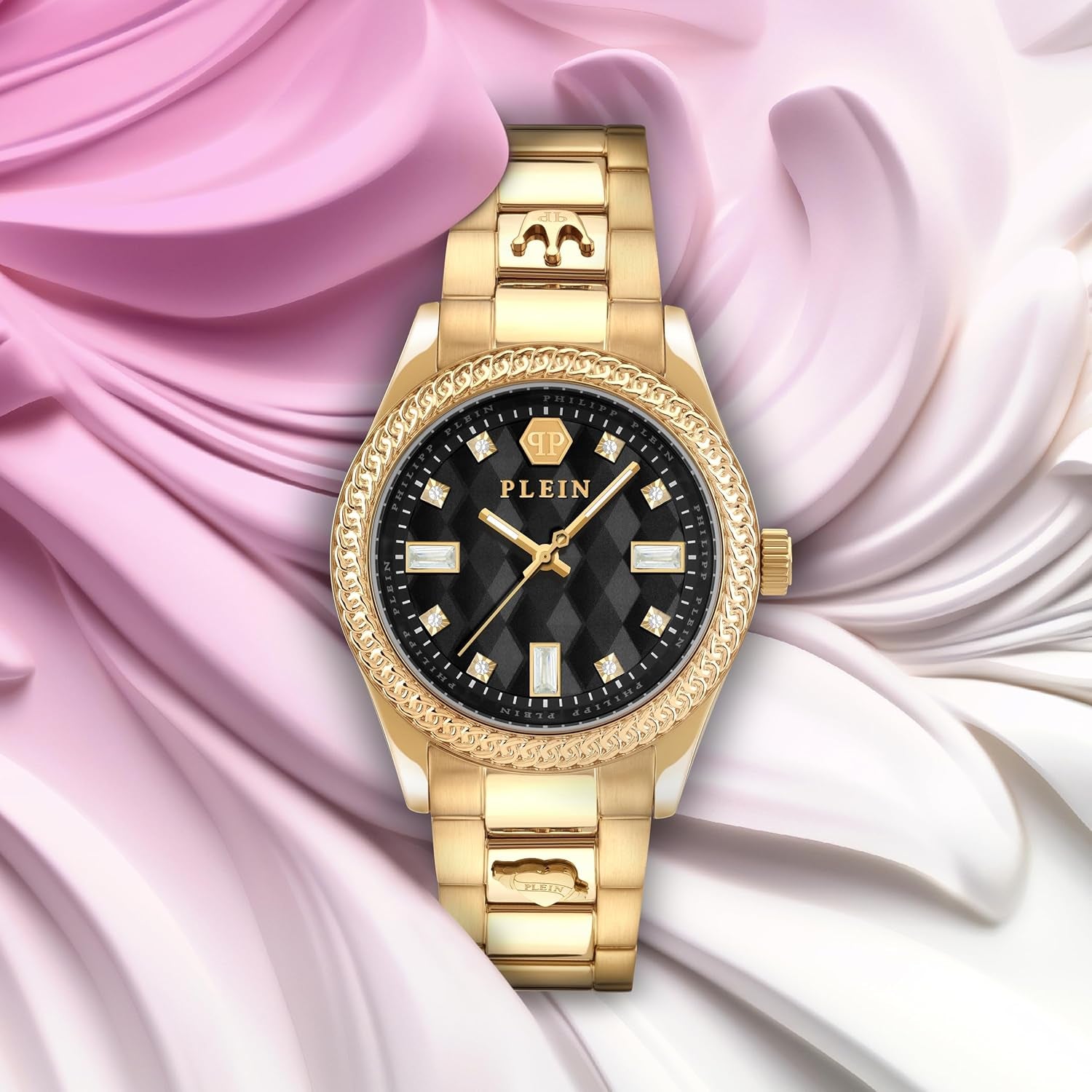 Дамски часовник Women’s watch Philipp Plein Queen PWCDA0624 Golden social media view