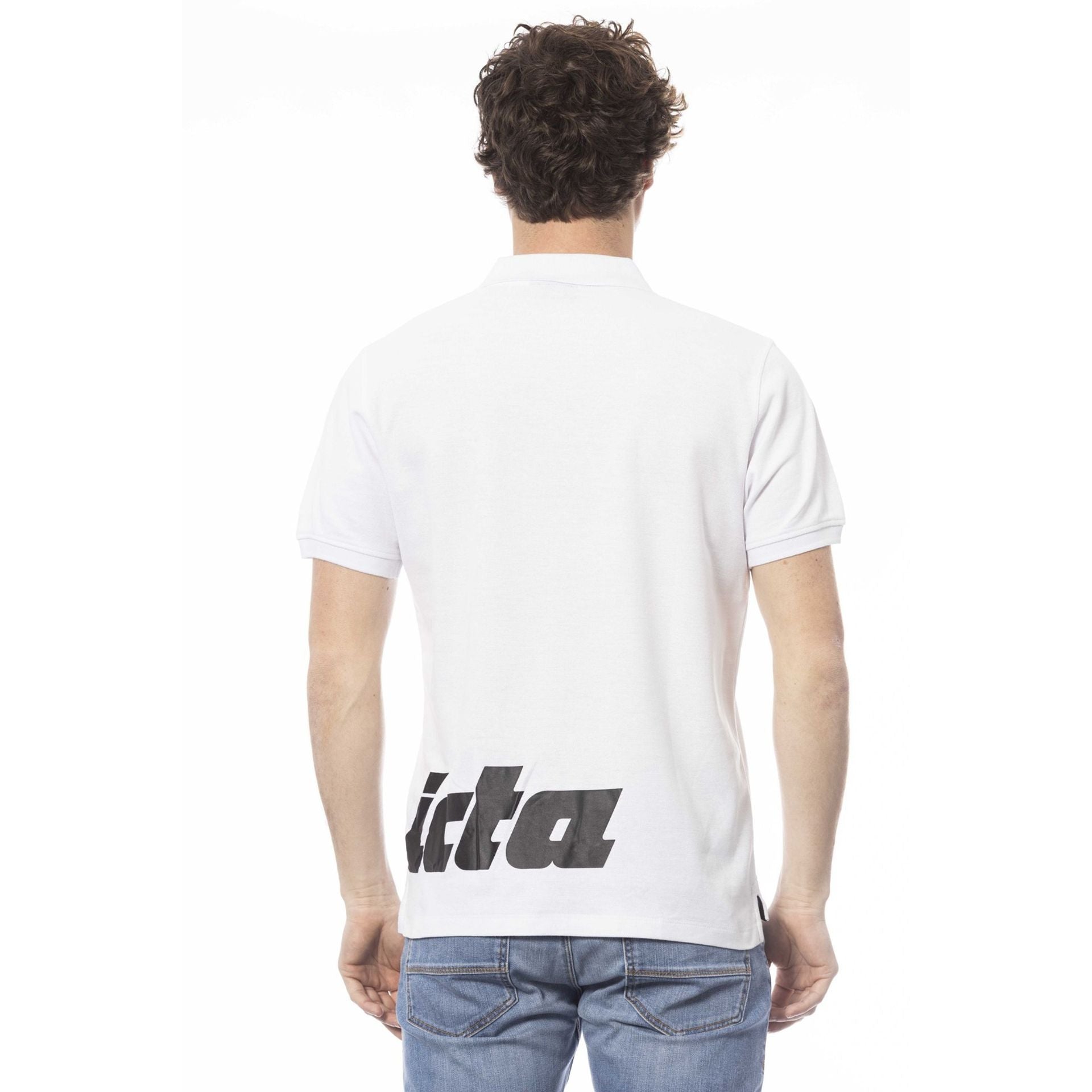 Мъжка поло тениска в бяло Men’s polo shirt Invicta in White 4452282U 376BIANCOOTTICO Back view