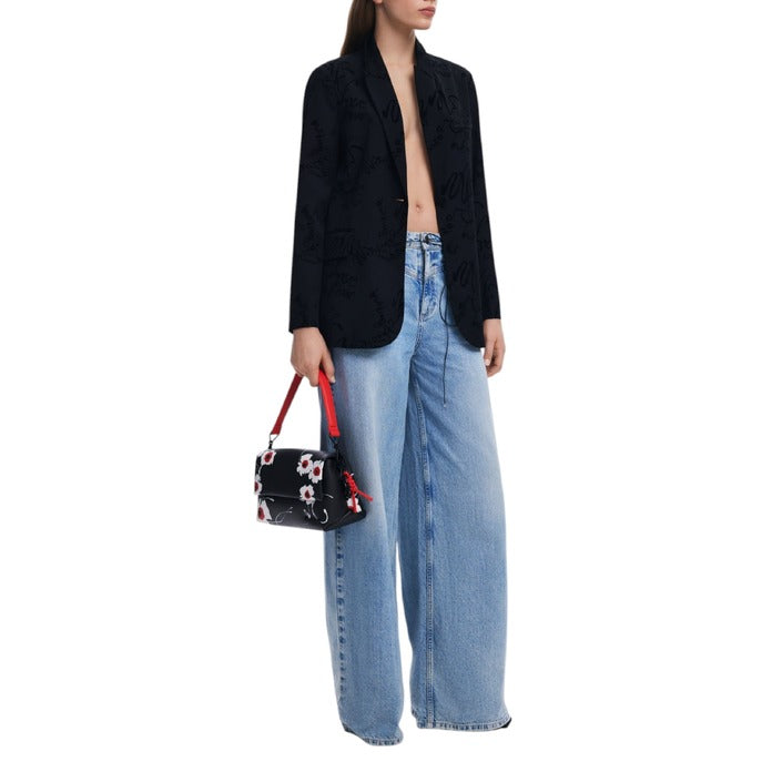 Дамско черно сако Desigual 25SWEW22