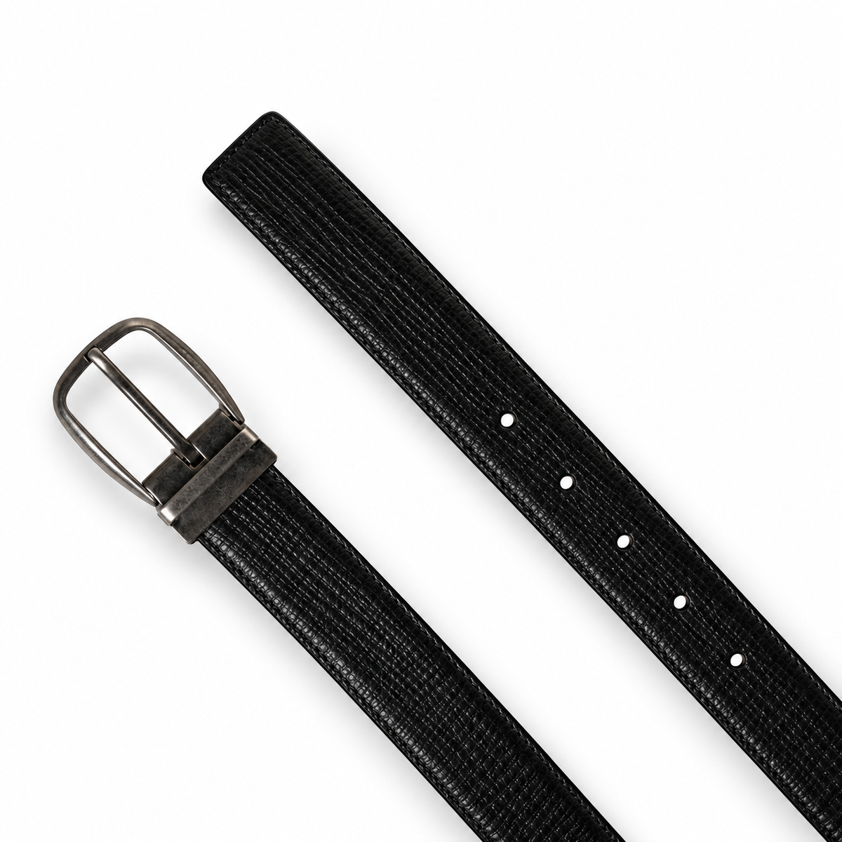 Men's belt Dolce & Gabbana SKU: BC4042 B5373 top view buckle and belt tip