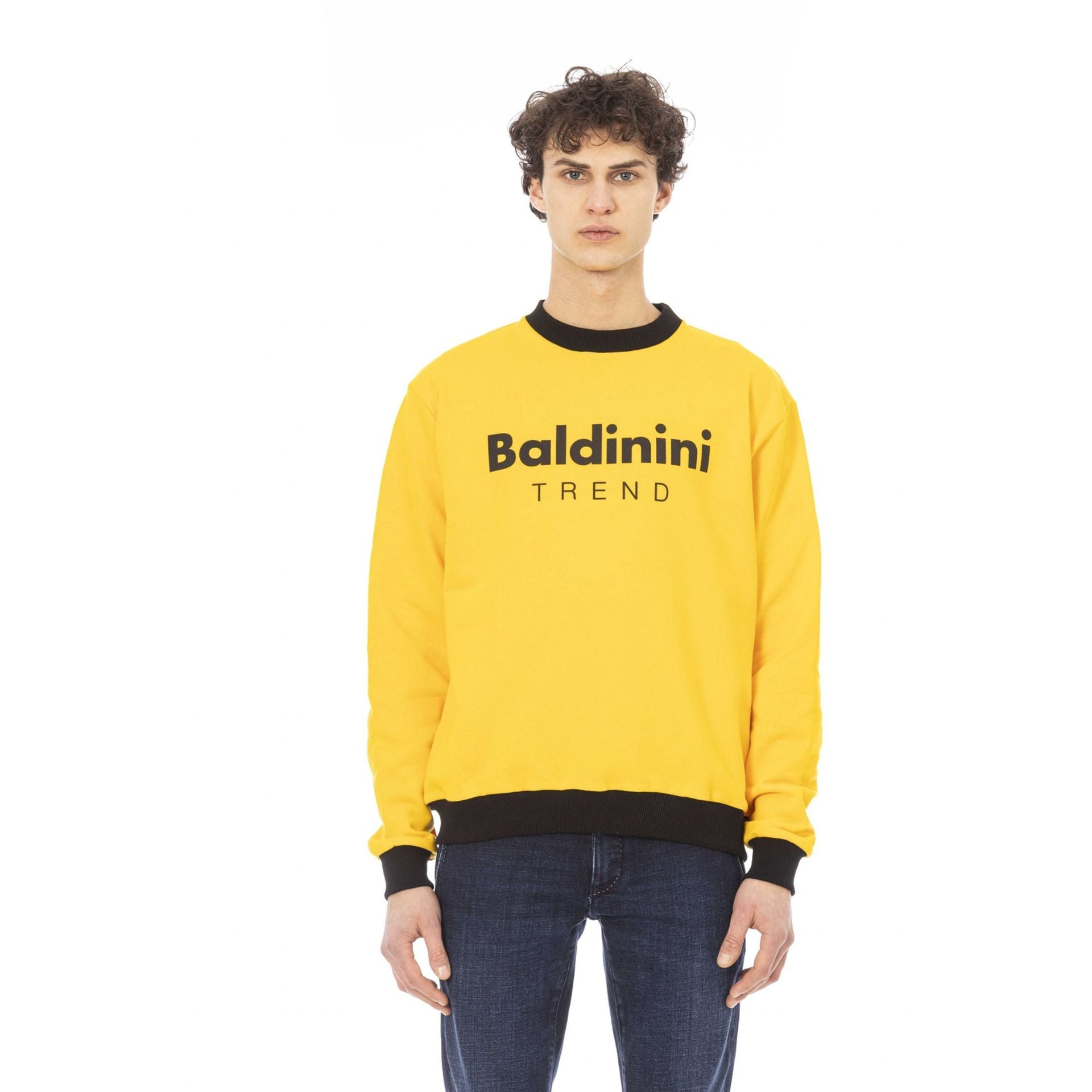 Мъжка памучна блуза Men’s sweatshirt Baldinini Trend 6510141 COMO GIALLO front view