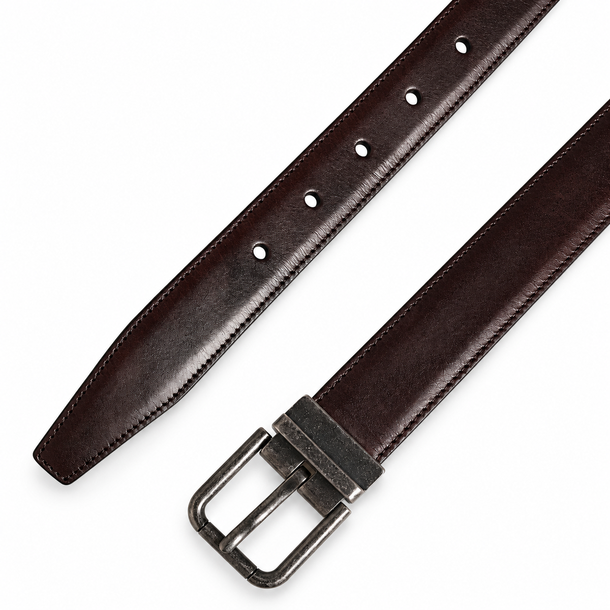 Men's belt Dolce & Gabbana SKU: BC3614 A1828 top view buckle and strap tip
