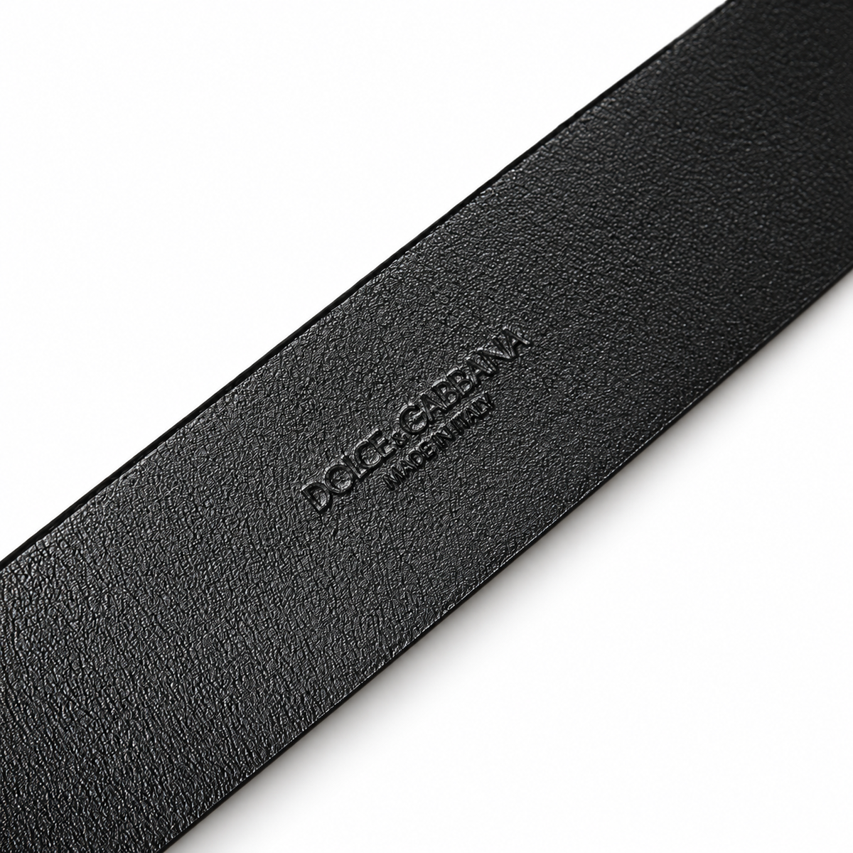 Men's belt Dolce & Gabbana SKU: BC4546 AW982 back logo stamp close-up