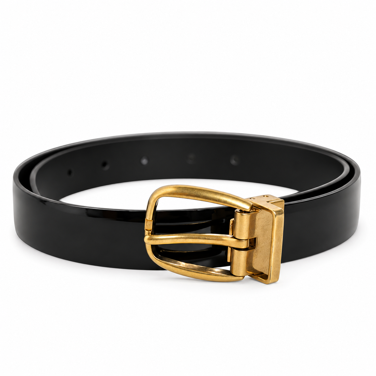 Men's belt Dolce & Gabbana SKU: BC006C A0022 80999 coiled front view