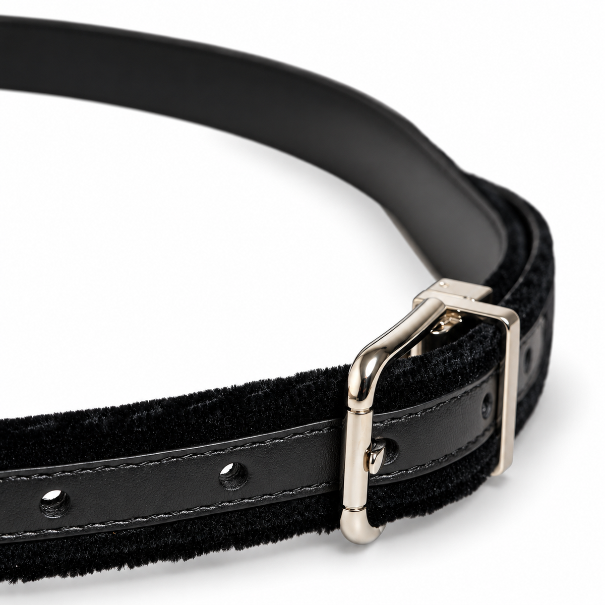Men's belt Dolce & Gabbana SKU: BC4337 B6808 side buckle close-up