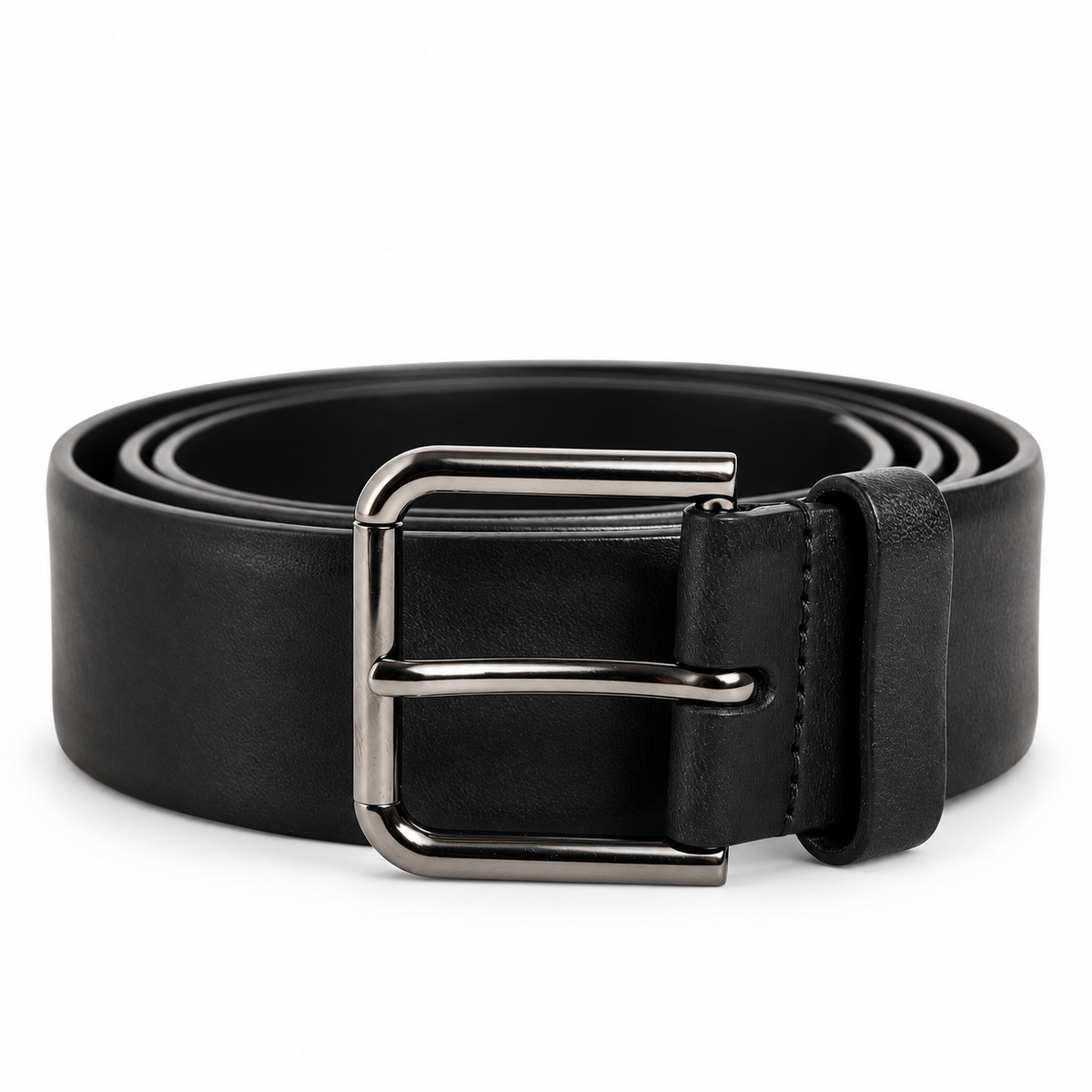 Men's belt Dolce & Gabbana SKU: BC4537 AW844 80999 coiled front view