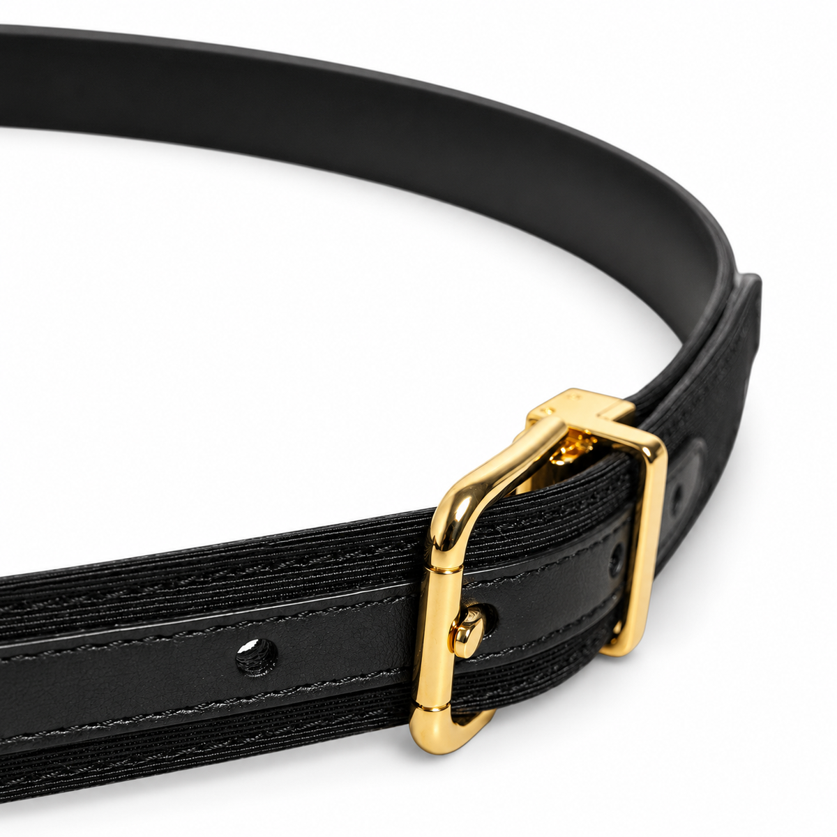 Men's belt Dolce & Gabbana SKU: BC4337 B4152 side buckle close-up