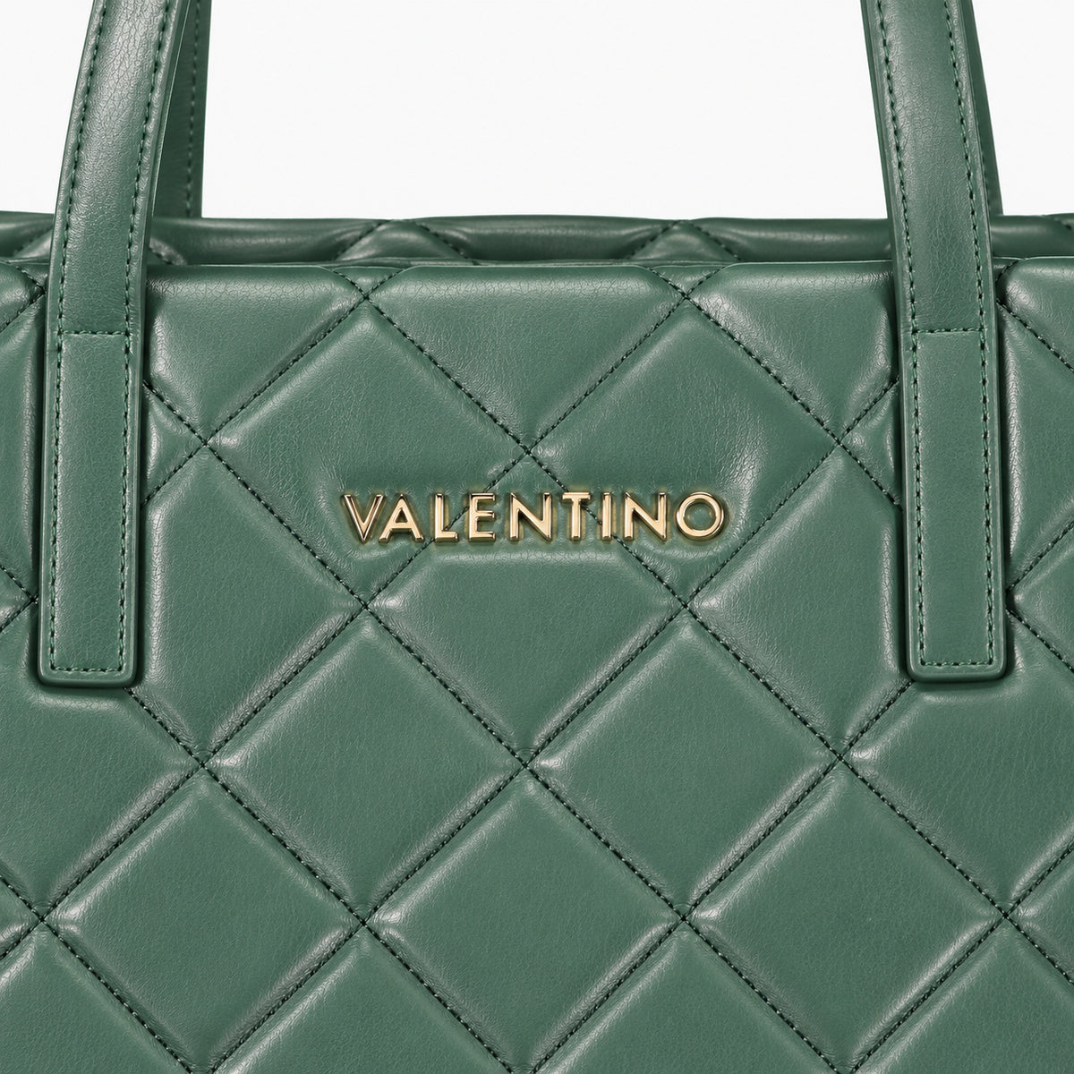 Women's shopping bag Mario Valentino Ocarina VBS3KK10R logo and texture detail view