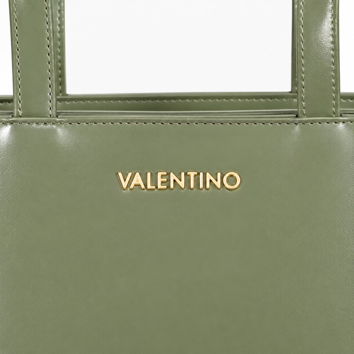 Women's shopping bag Mario Valentino Type Re VBS8FS01 logo and texture detail view