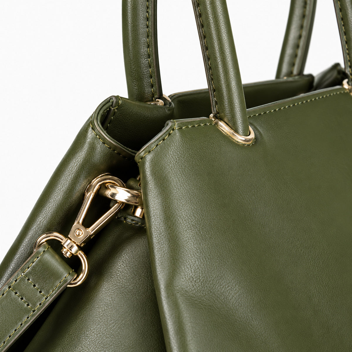 Women's shopping bag Mario Valentino West Re VBS9I801 handle and hardware detail view