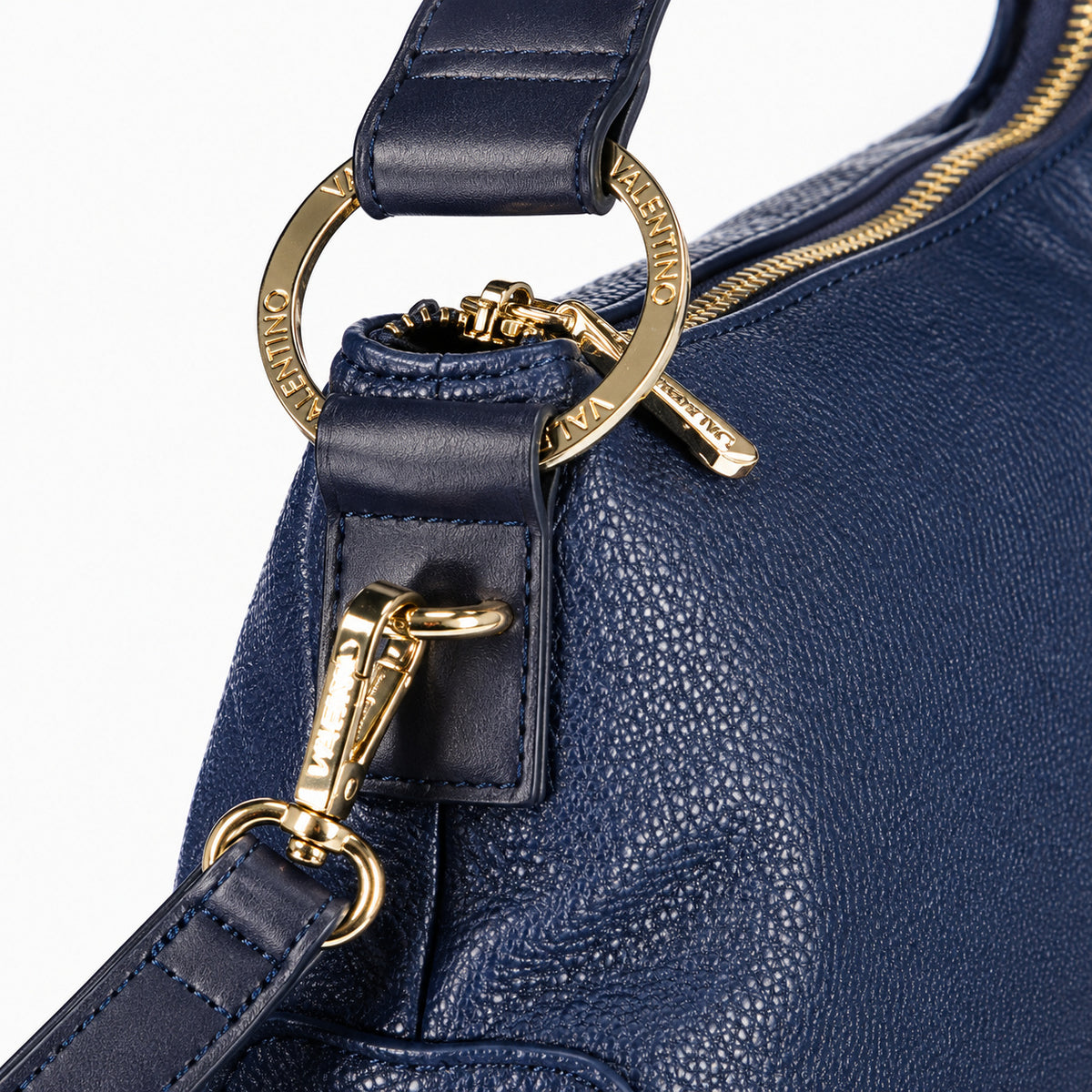 Women's shoulder bag Mario Valentino Peonies Re VBS8NH13 handle and hardware detail view