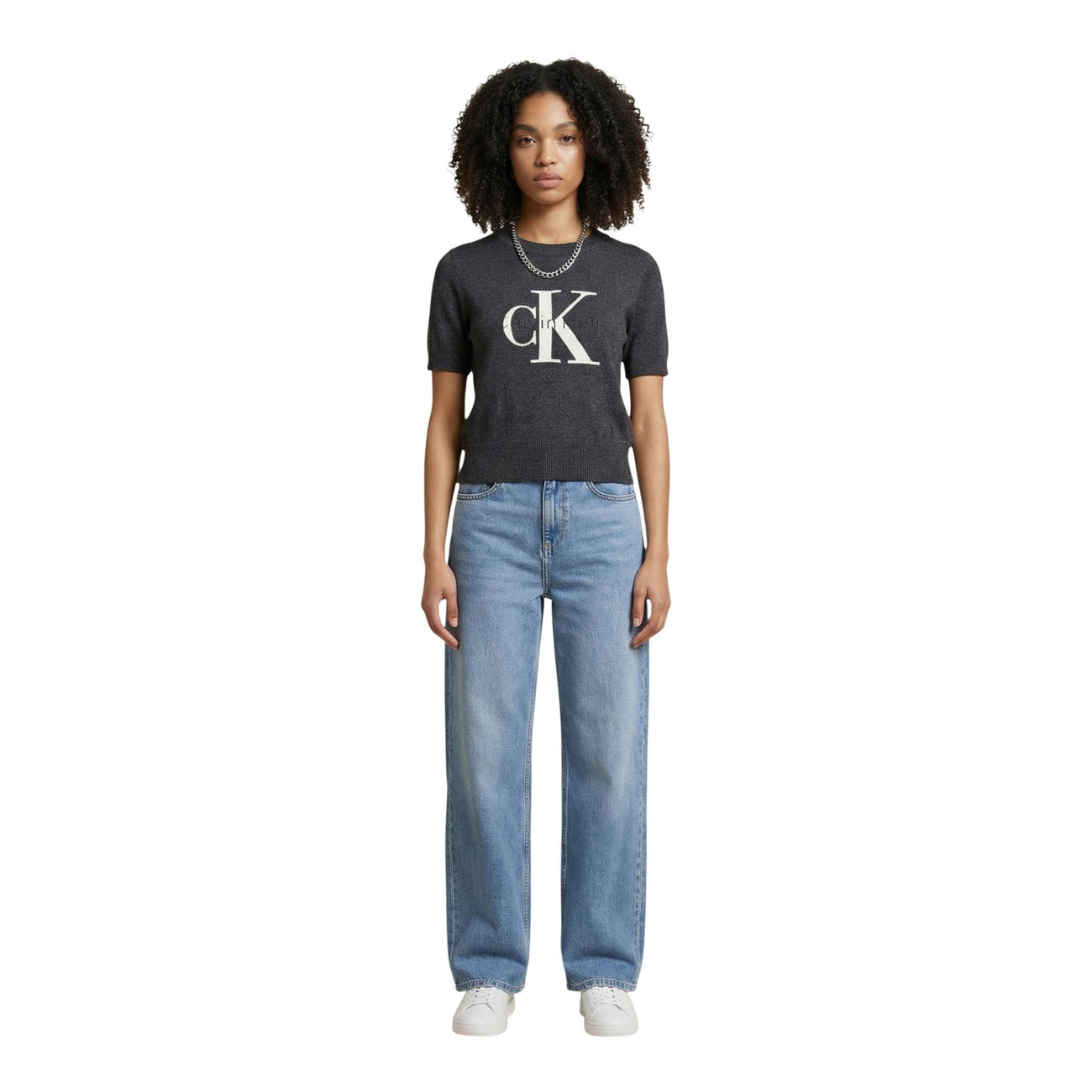 Дамски пуловер Calvin Klein Jeans Women Knitwear LV044E306G Front View
