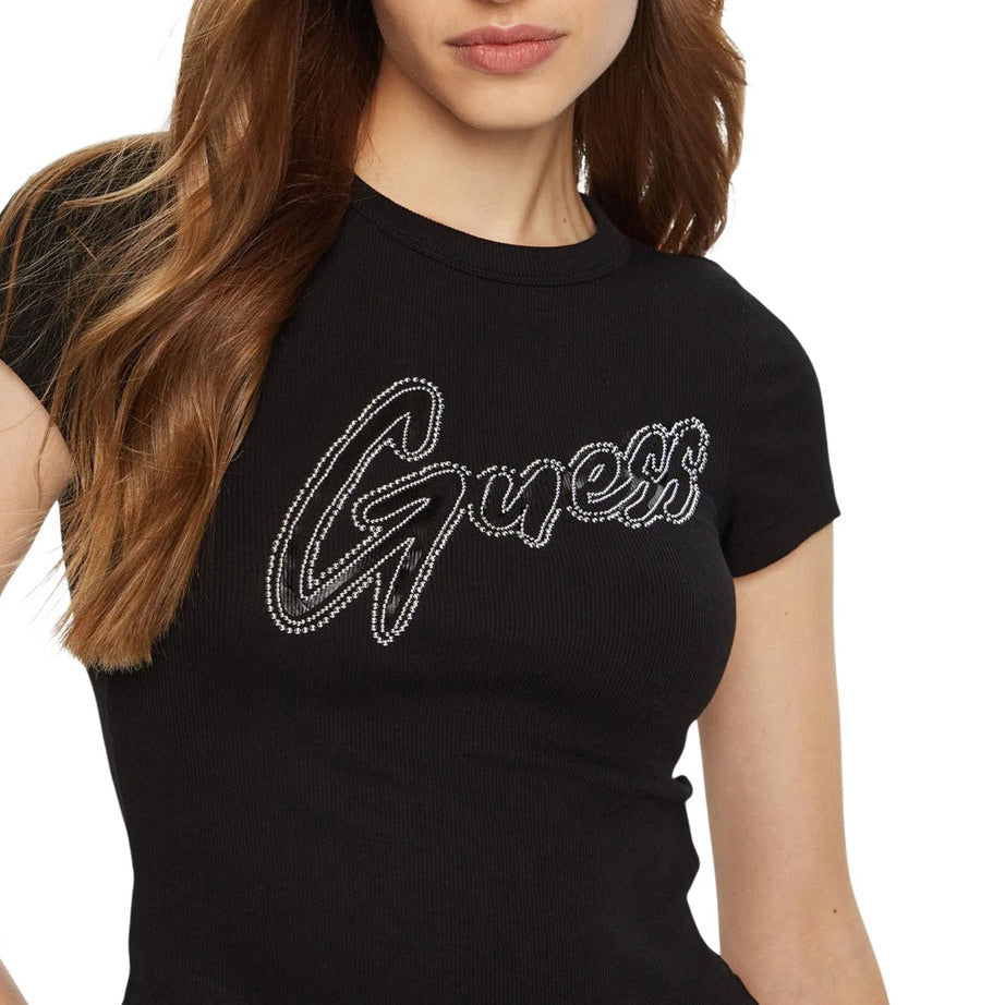 Дамска тениска Guess Women T-shirt W5RI68KA0H1 JBLK Close-Up
