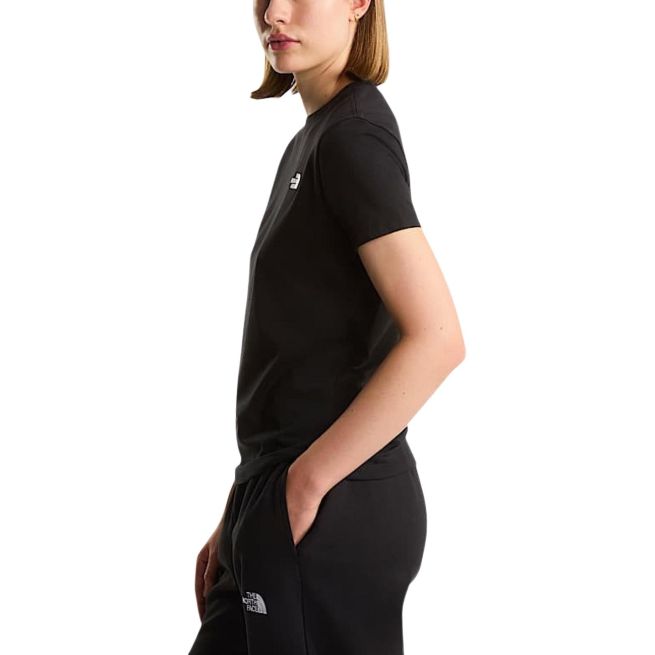 Дамска черна тениска The North Face Women T-shirt NF0A8FX7 Side View