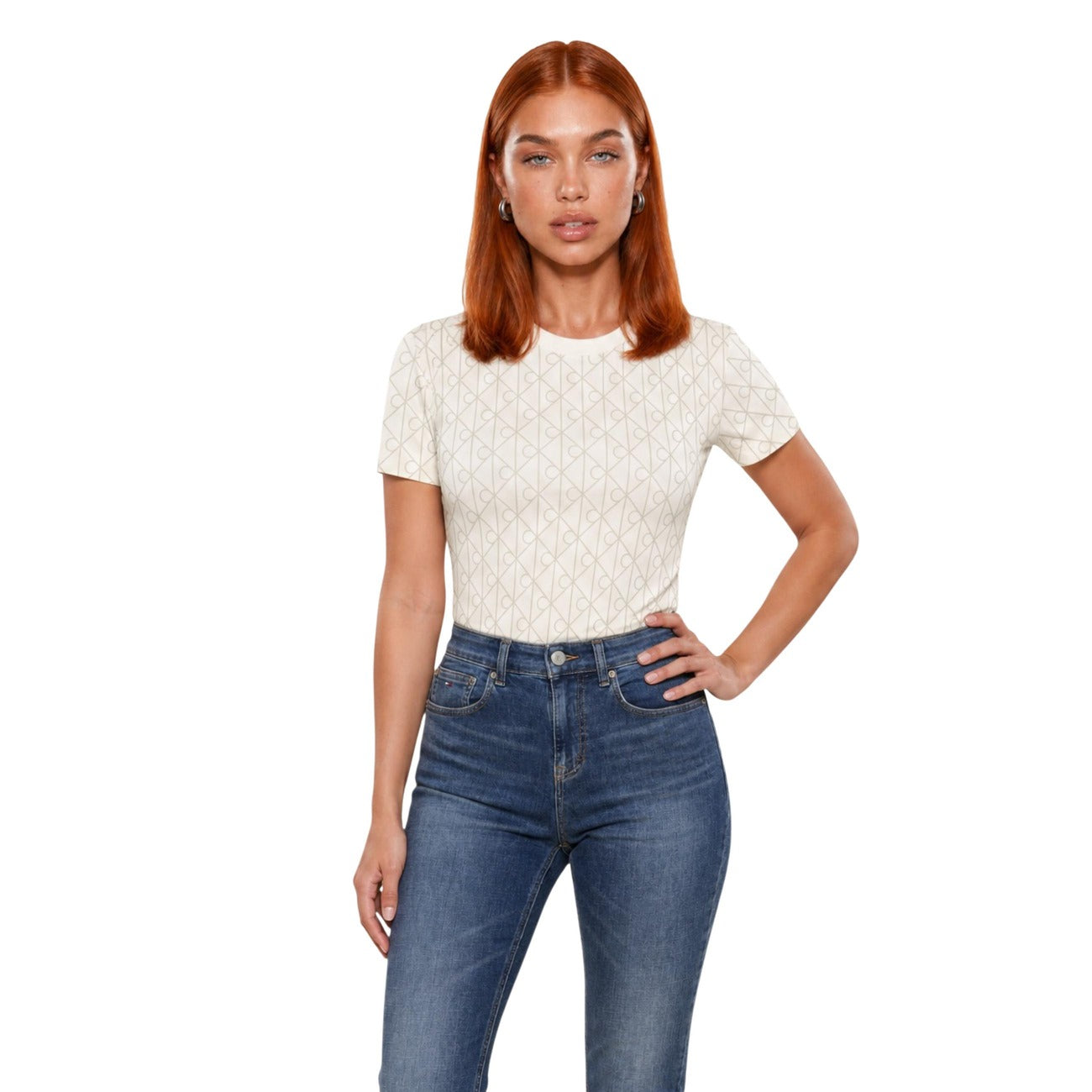 Дамска тениска Calvin Klein Jeans Women T-shirt LV047G811G Front View