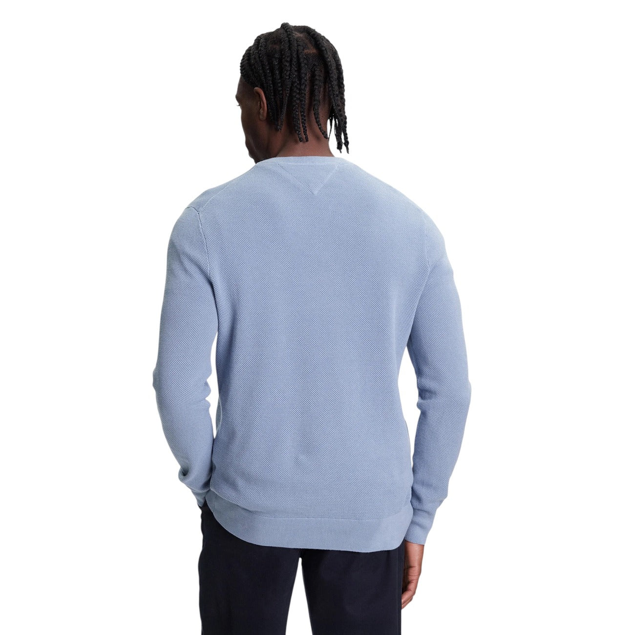 Мъжки син пуловер Tommy Hilfiger Men Sweater MW0MW36347 Back View