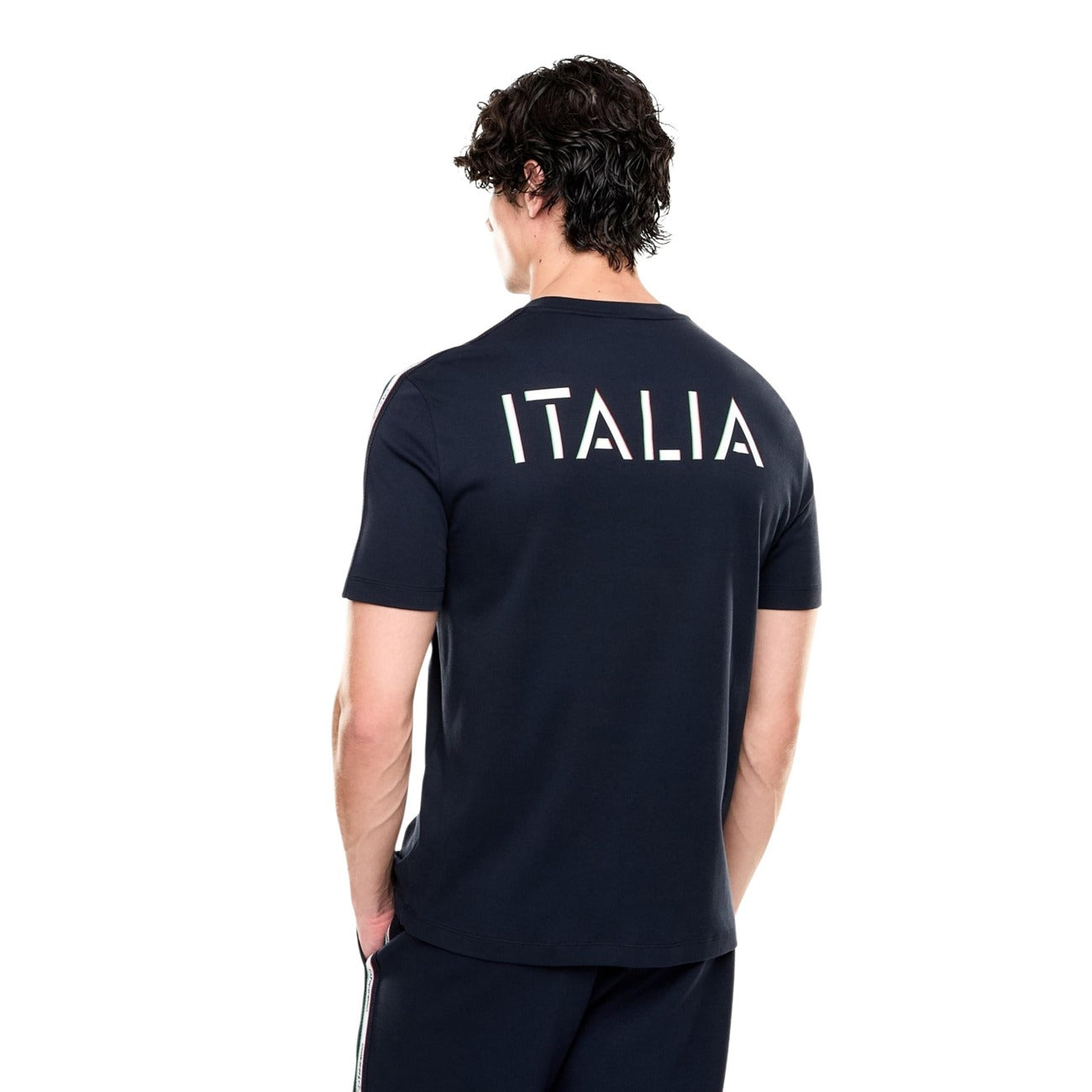 Мъжка синя тениска EA7 Emporio Armani Men T-shirt 7M001861 AF12503 UB102 Back View