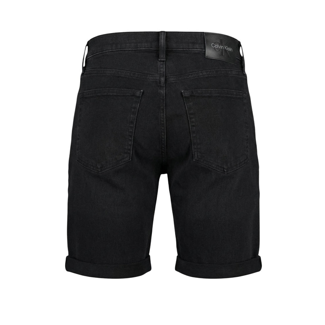 Мъжки черни къси дънки Calvin Klein Jeans Men Shorts LV04RF921G Back View