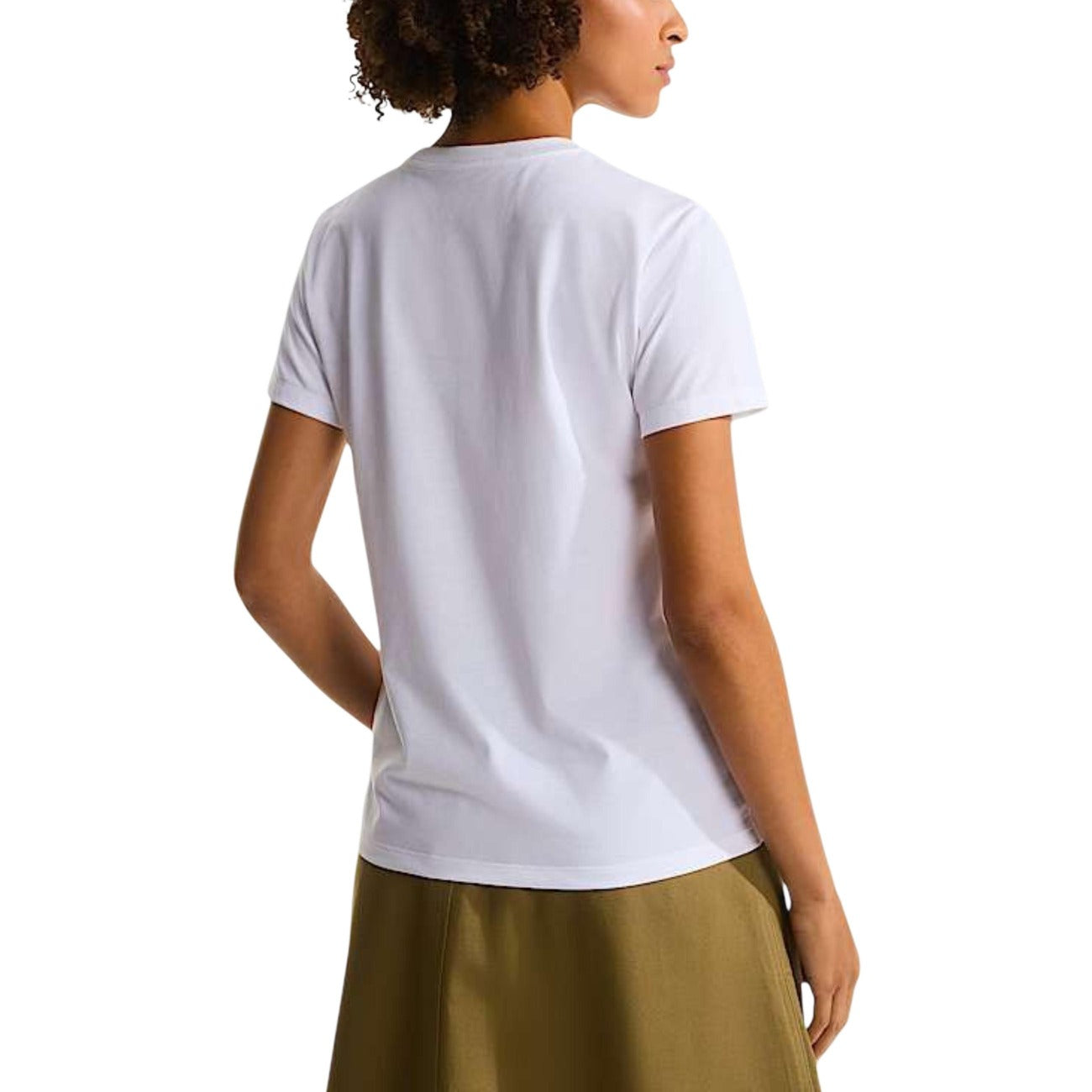 Дамска бяла тениска The North Face Women T-shirt NF0A8FX7 Back View