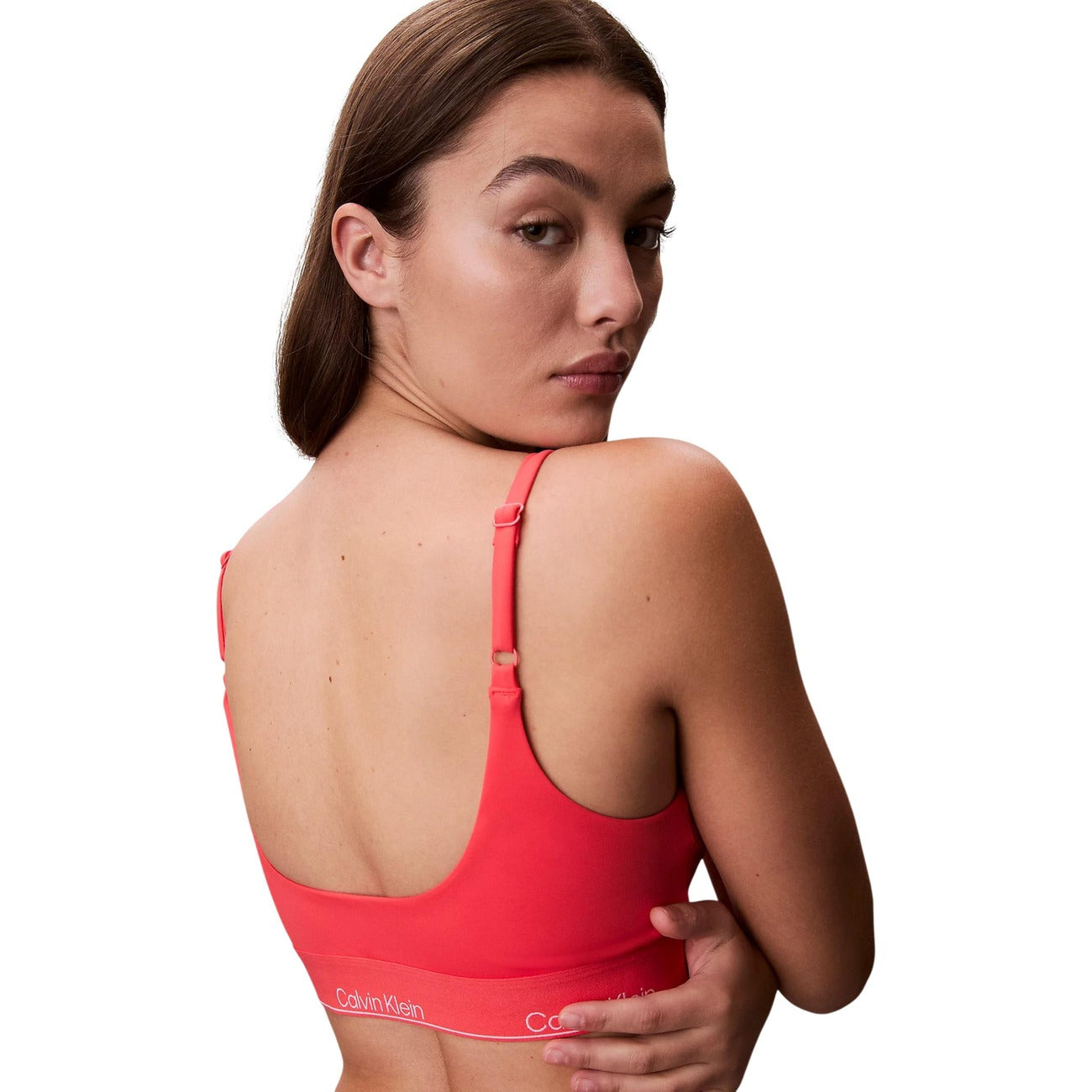 Дамски бански горно Calvin Klein Women Swimwear Top LV00Q61130 XKP Back View