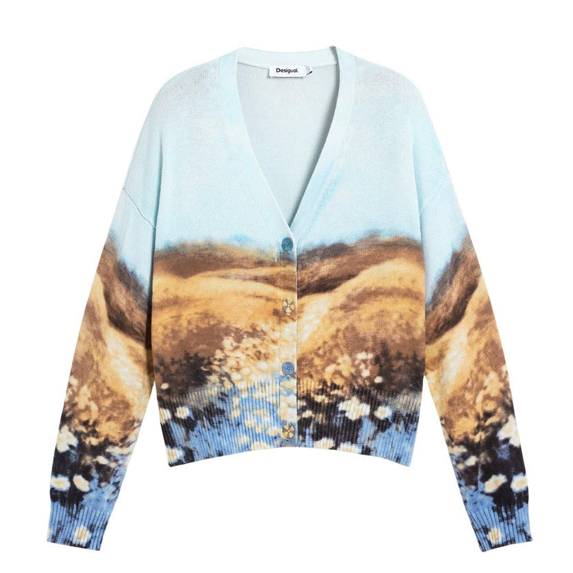 Дамска жилетка Desigual women’s cardigan 26SWJF18 5004 Top view